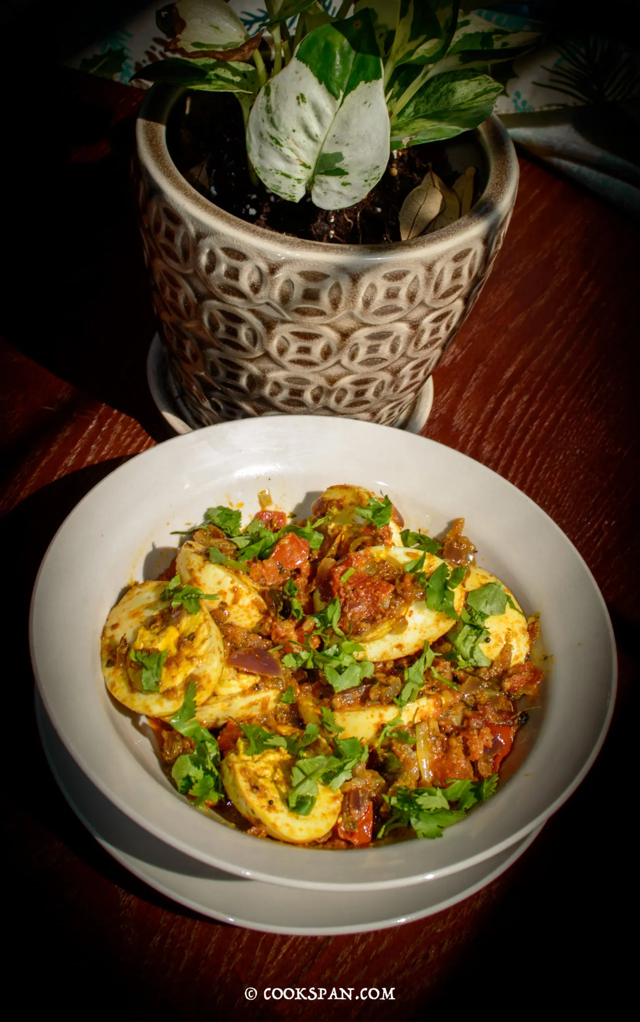 Egg Roast with Mint Flavor