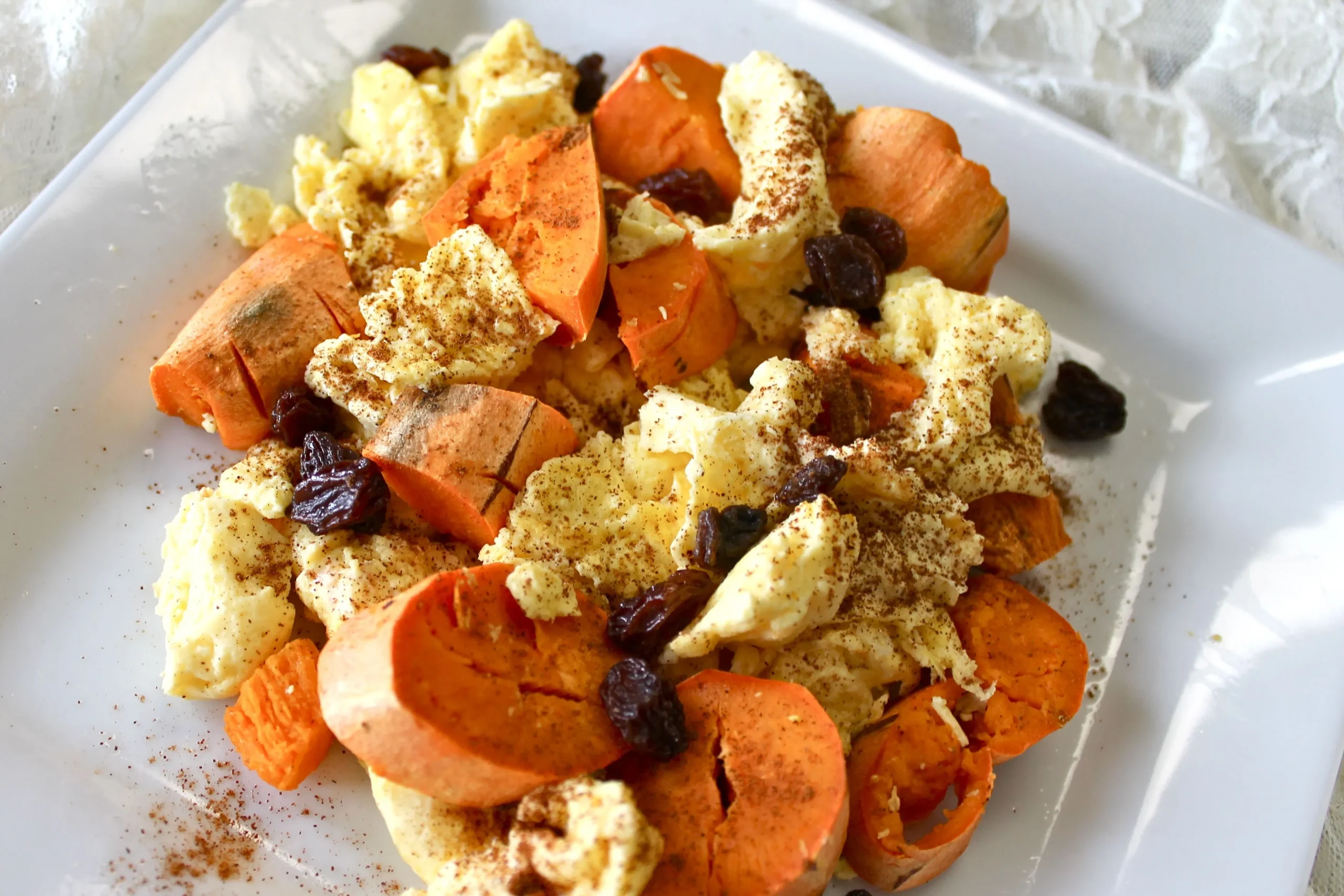 Egg and Sweet Potato Scramble