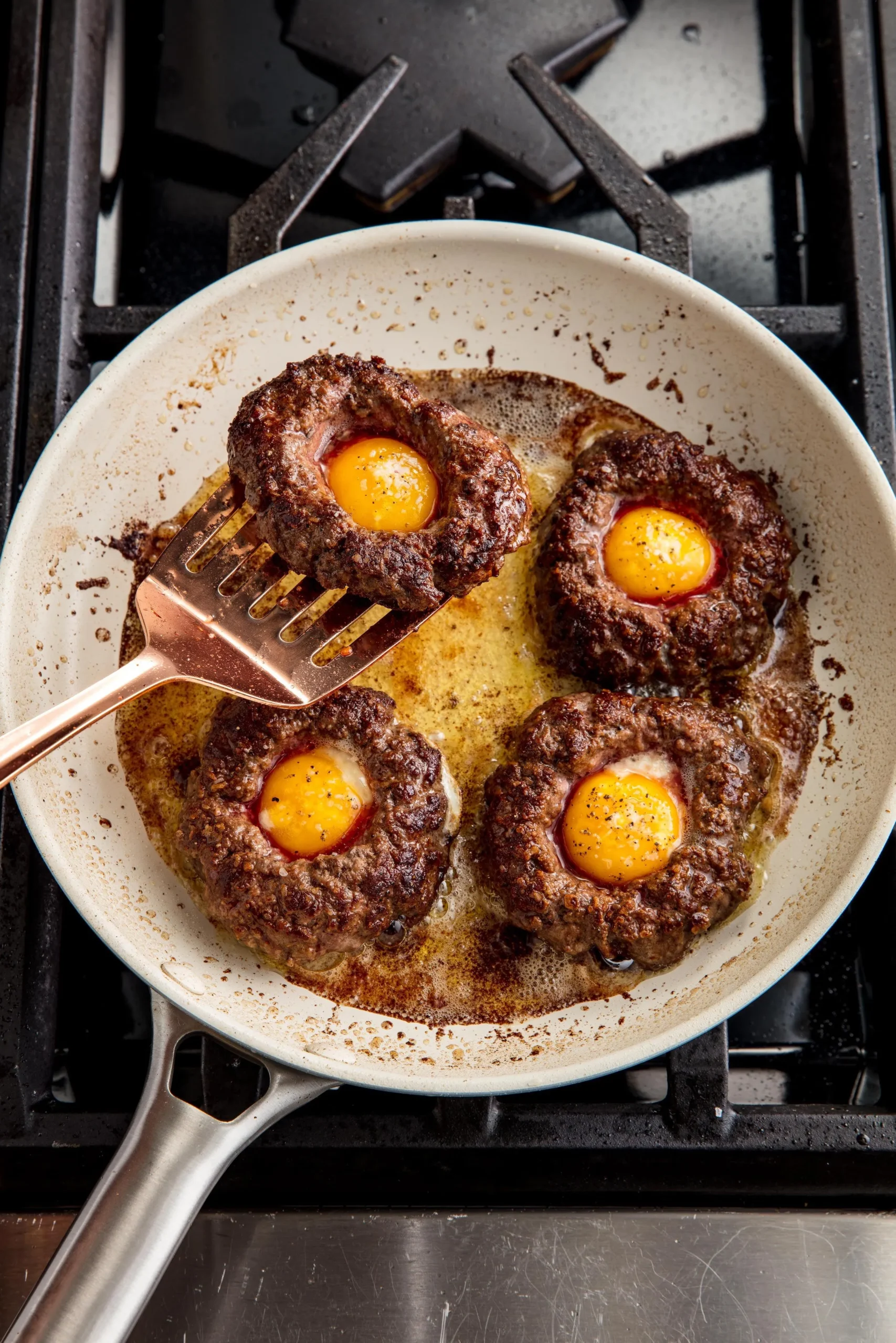 Egg in a Hole Burger