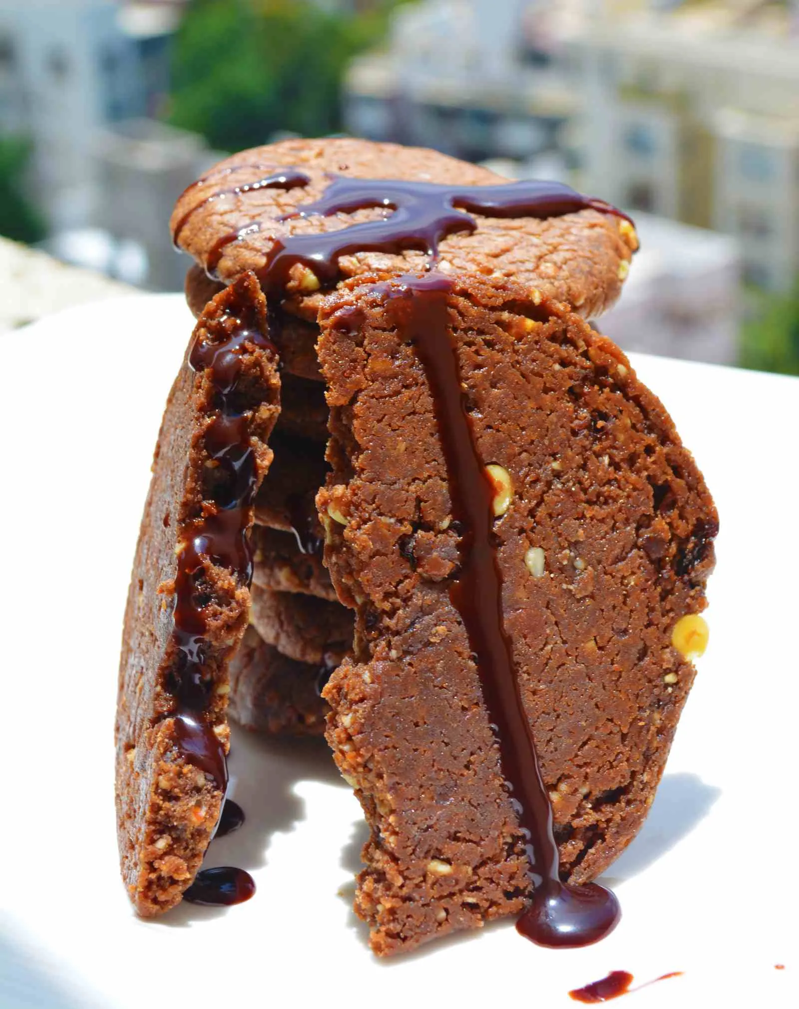 Eggless Dark Chocolate Cookies