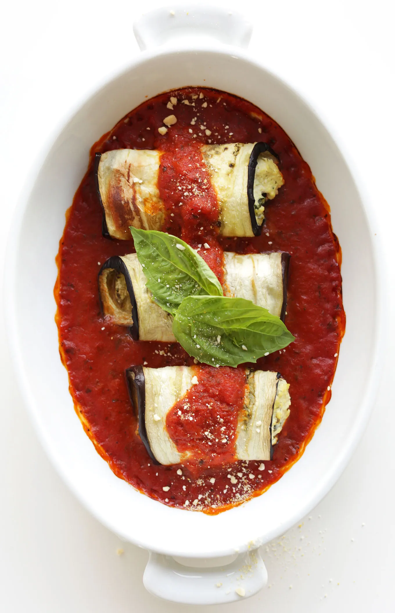 Eggplant Lasagna Roll Ups