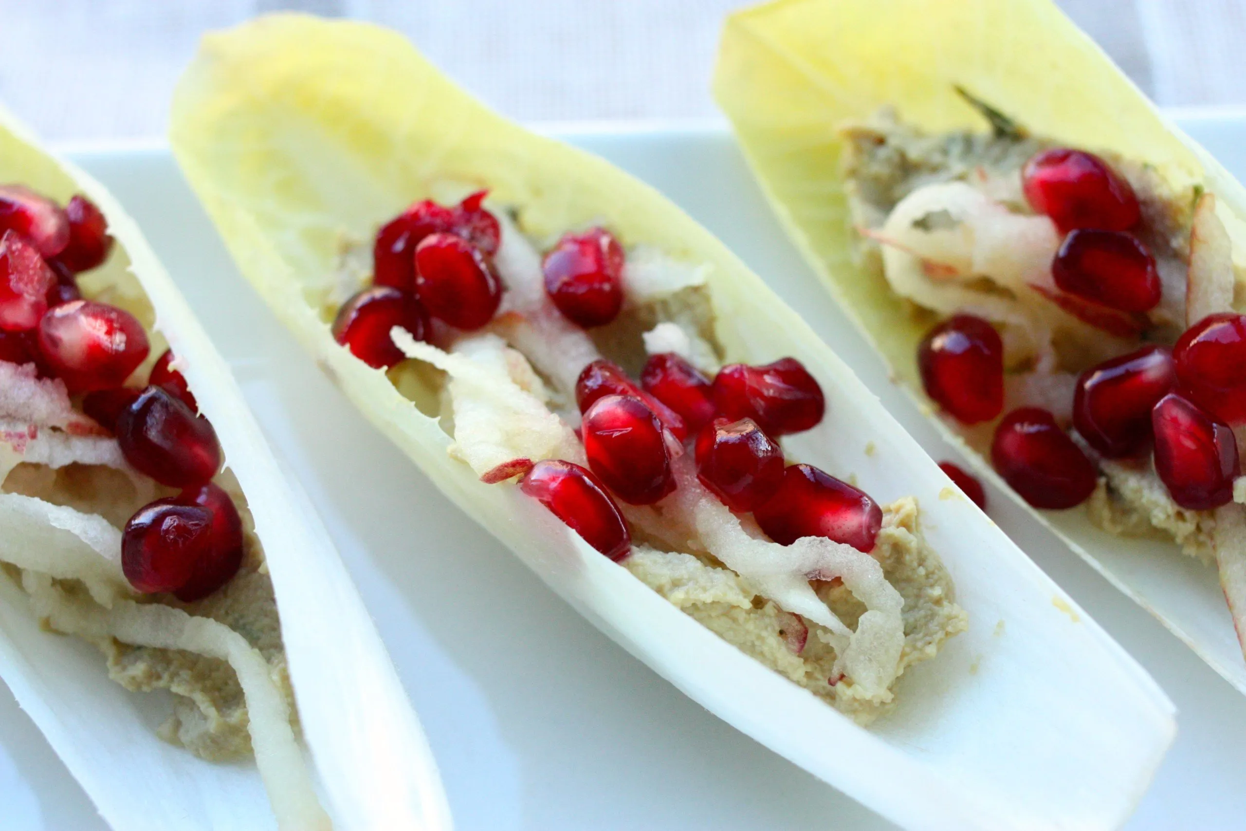 Endive with Herbed Cream Cheese and Caramelized Apples