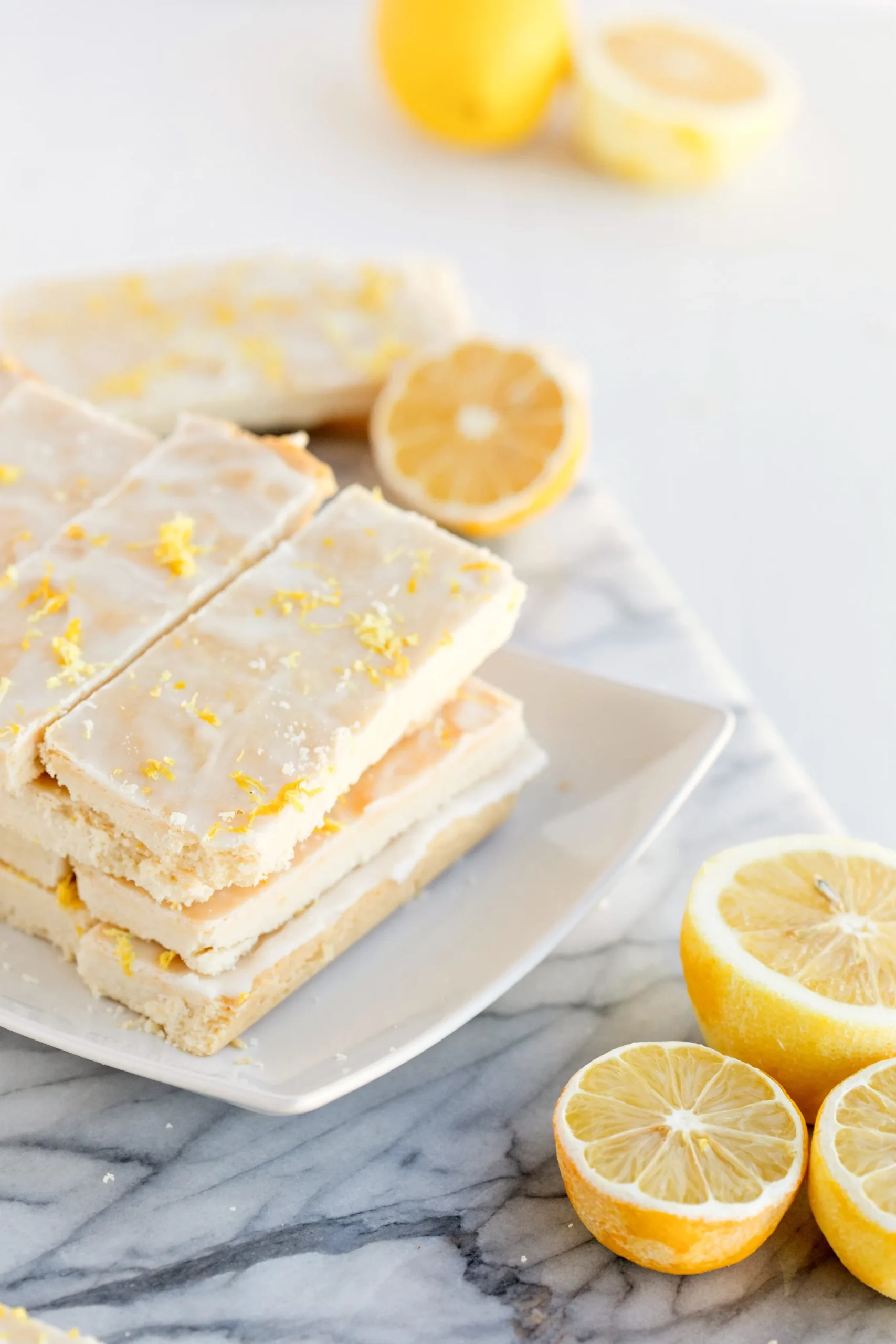 English Lemon Shortbread Strips