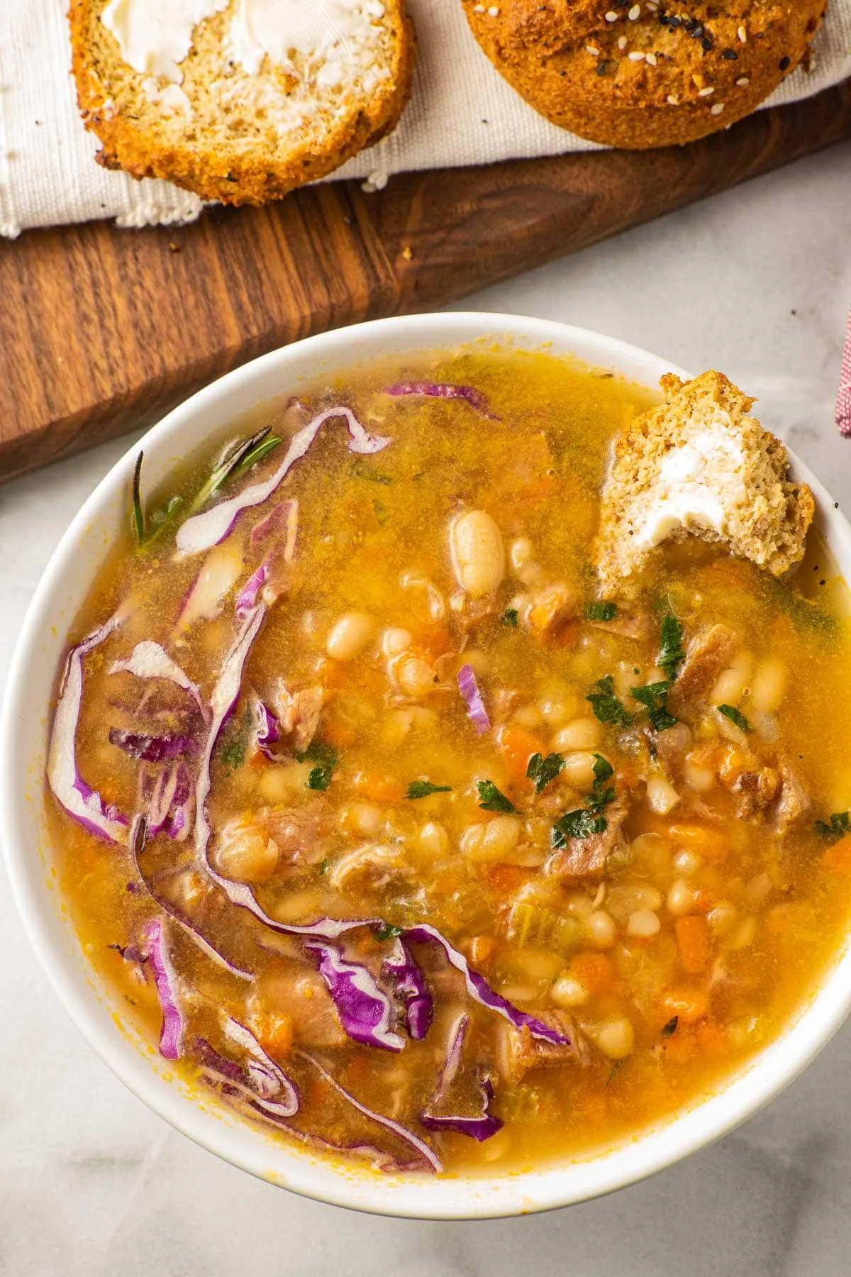 Fajoom Lamb and Navy Bean Soup