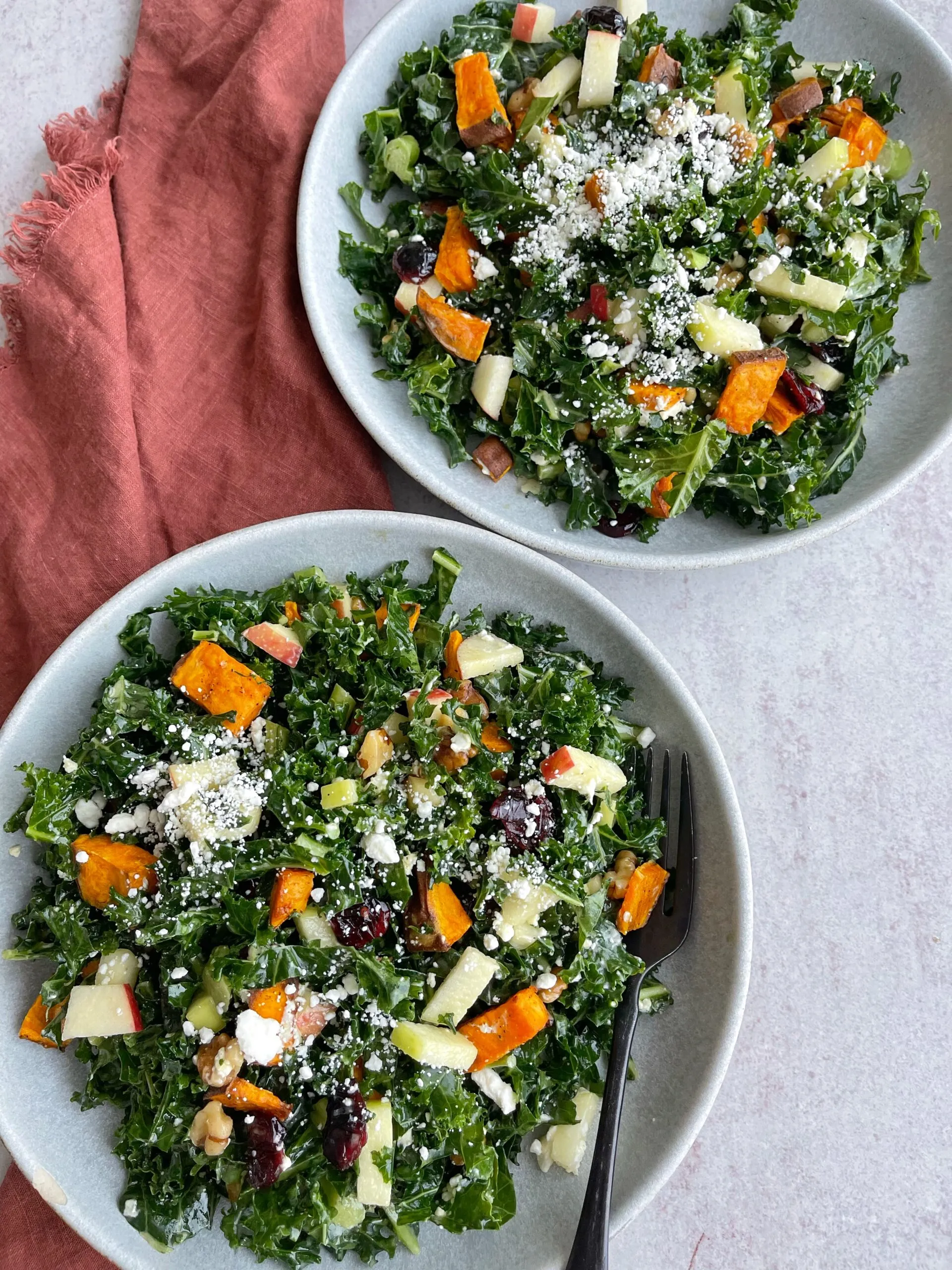 Fall Salad with Kale and Plums