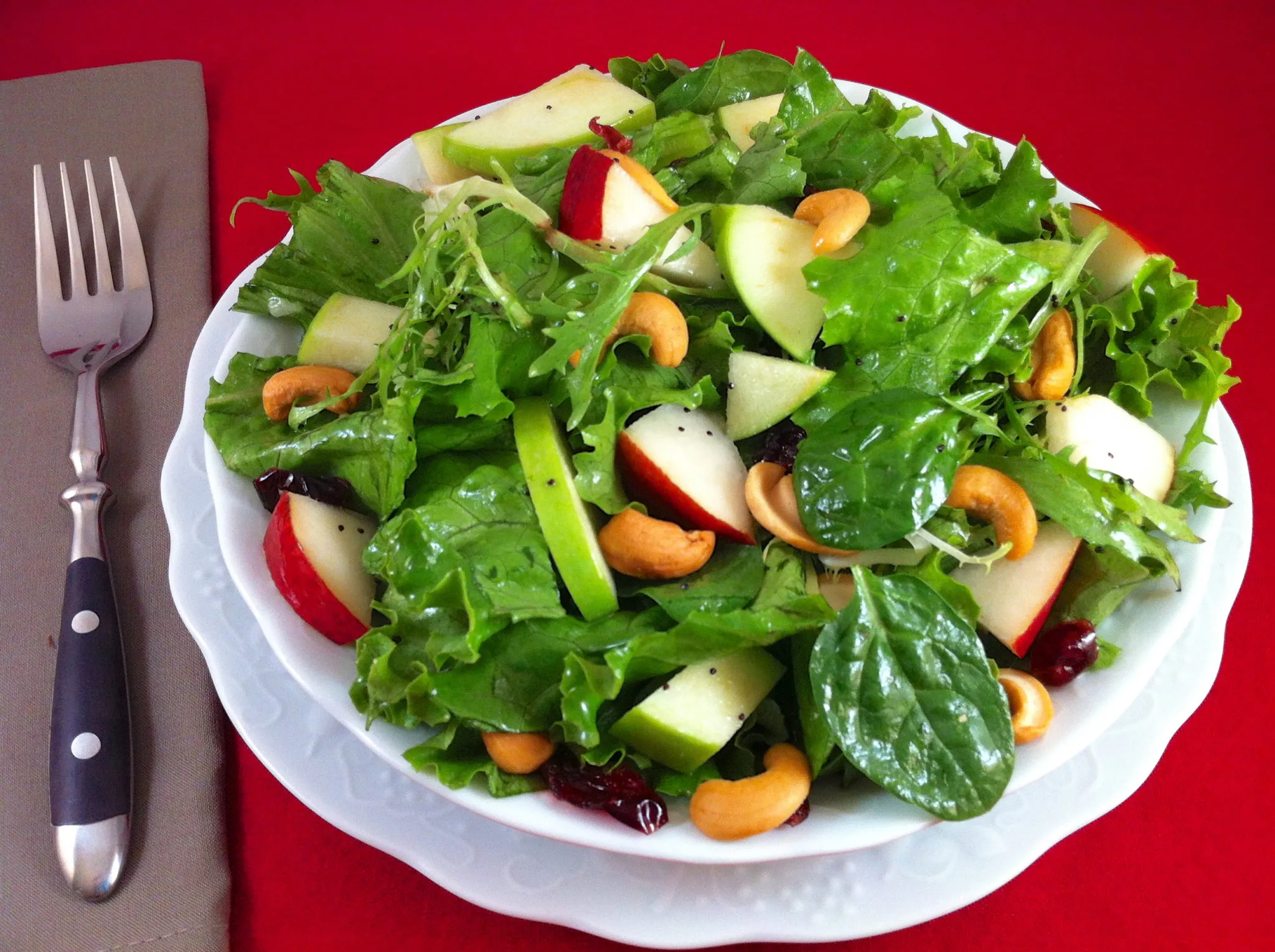 Fall Salad with Lemon Poppyseed Dressing