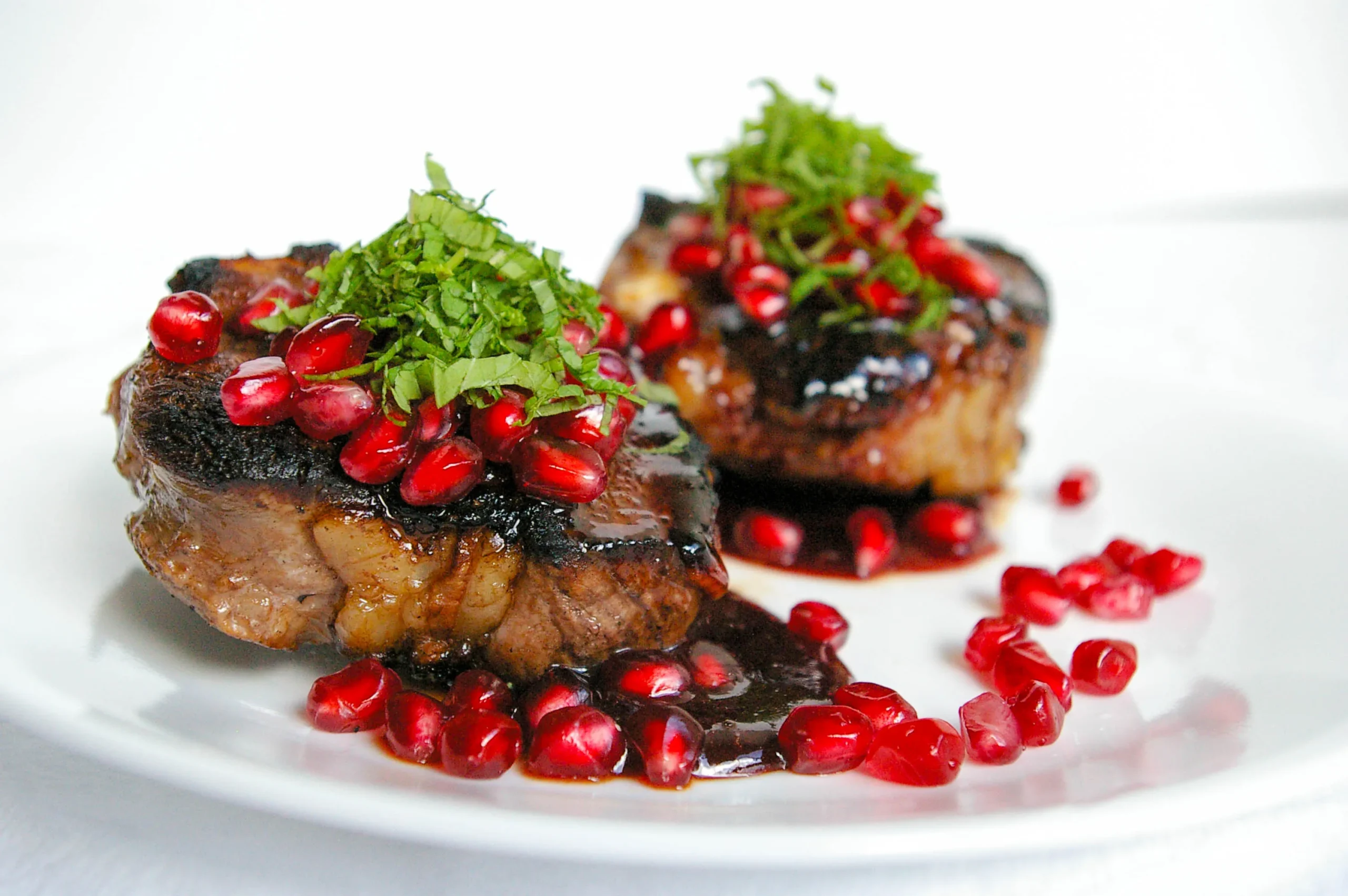 Fancy Pomegranate Lamb Chops