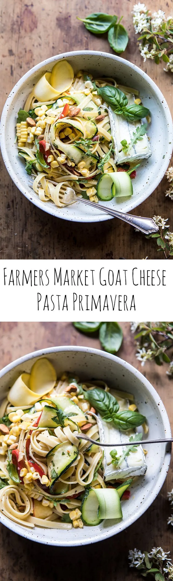 Farmers Market Goat Cheese Pasta Primavera