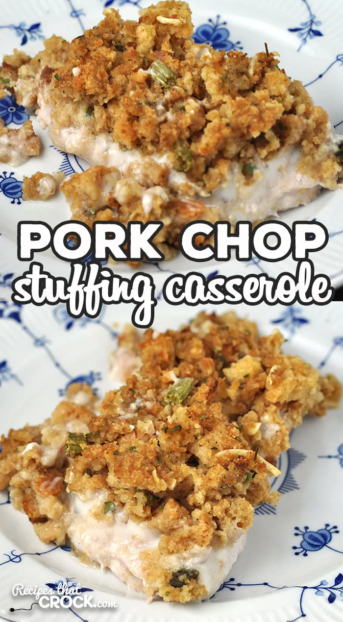 Farmhouse Pork Chop Stuffing Casserole