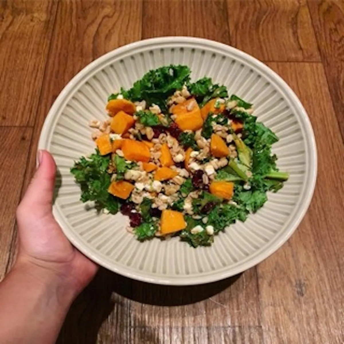 Farro Salad with Grapes, Goat Cheese, and Tarragon Vinaigrette