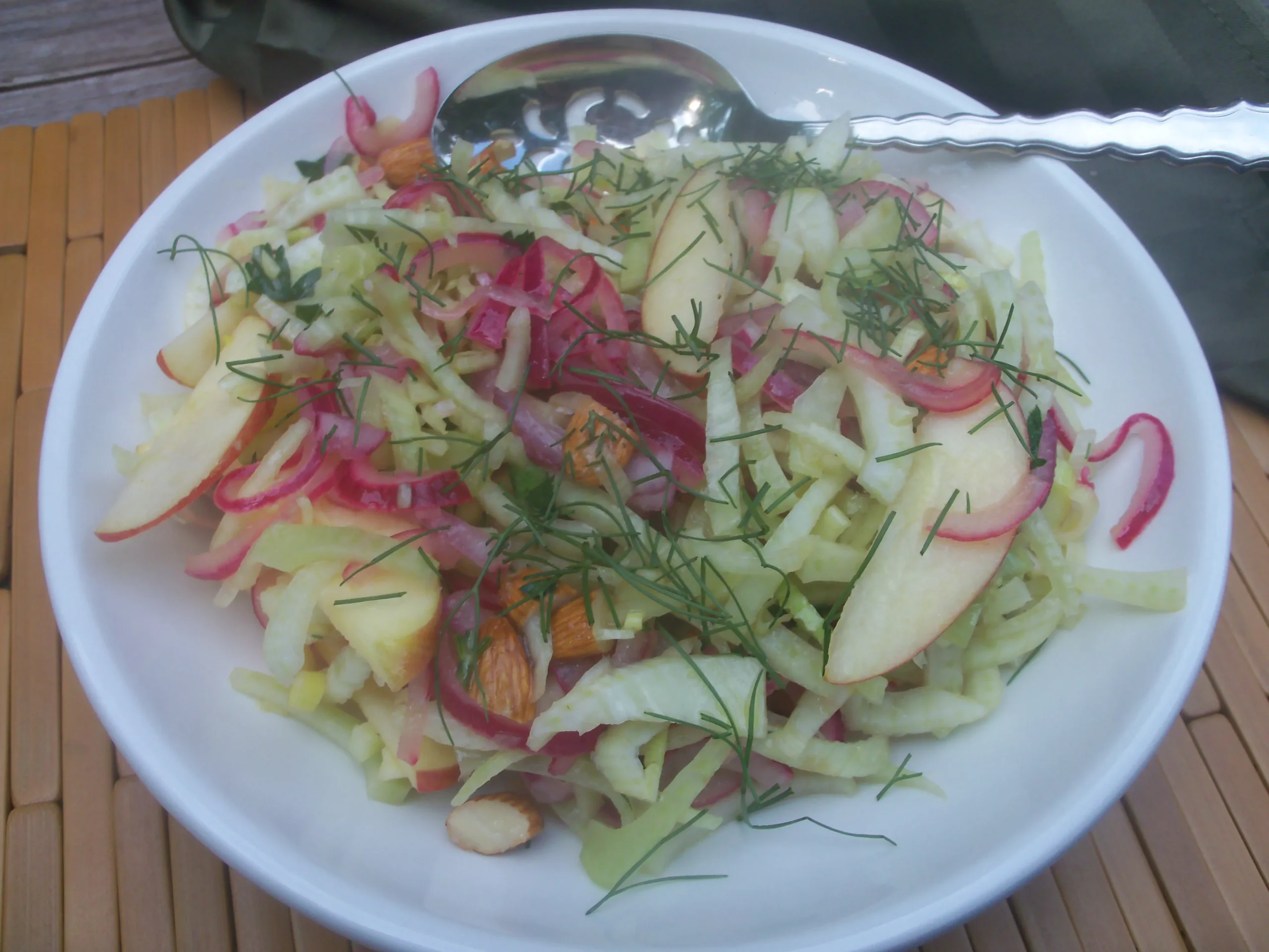 Fennel Pickled Onion Apple Salad