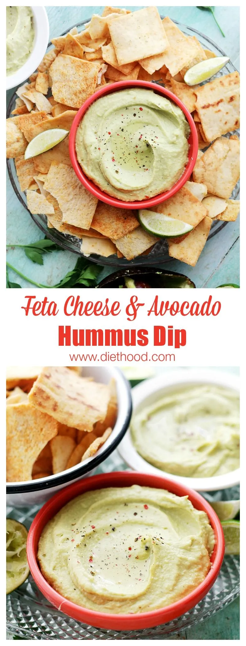 Feta Cheese Avocado Hummus Dip