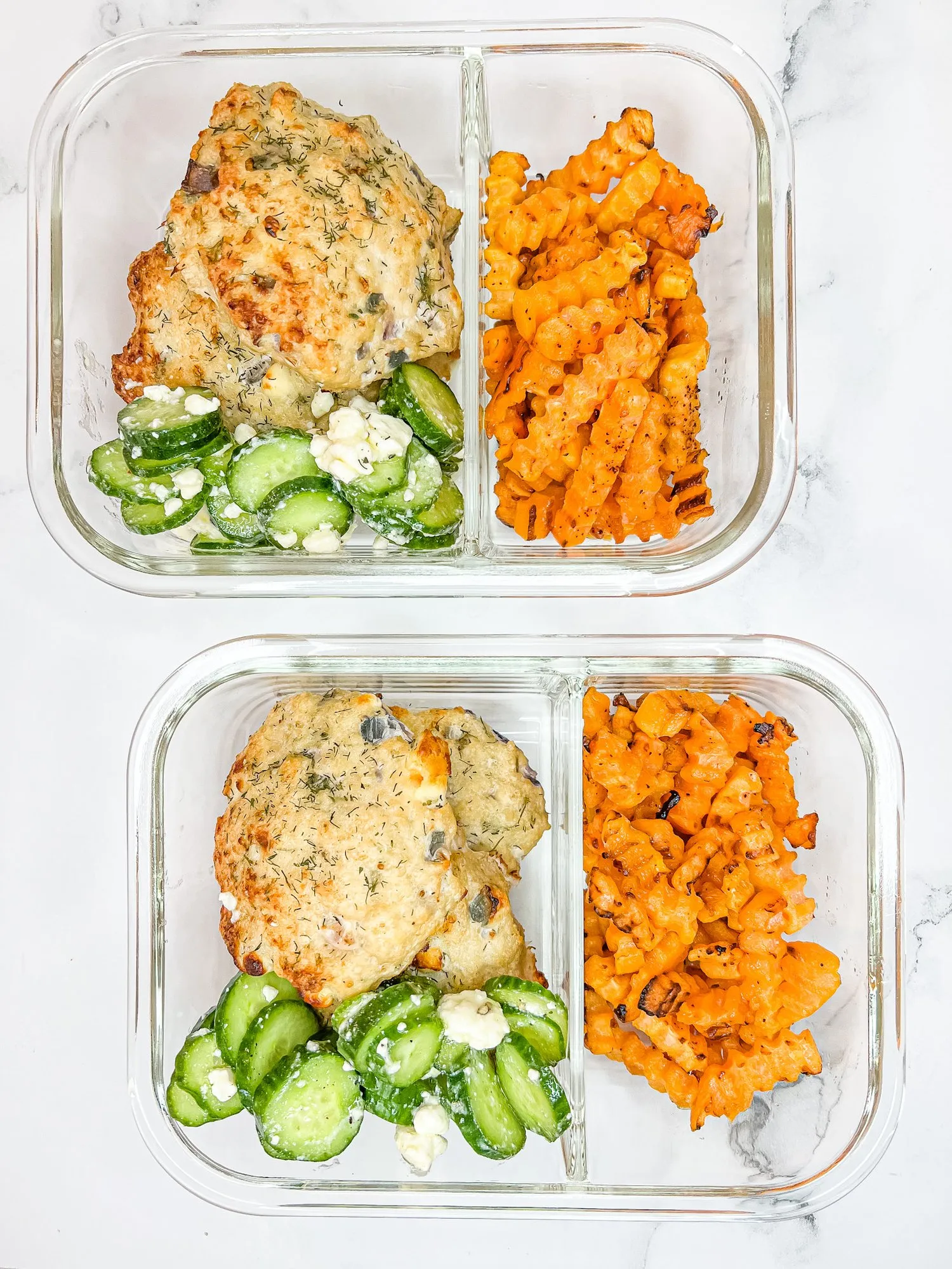 Feta Dill Chicken Burgers