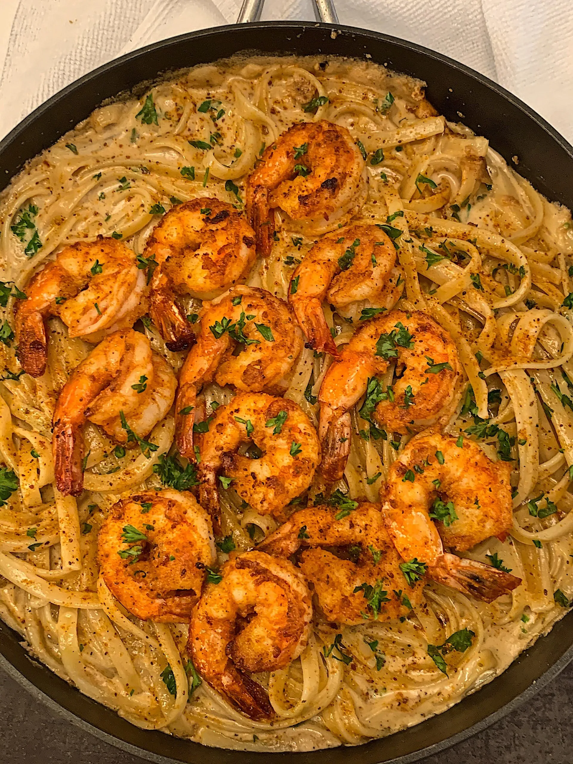 Fettucine with Cajun Alfredo Sauce