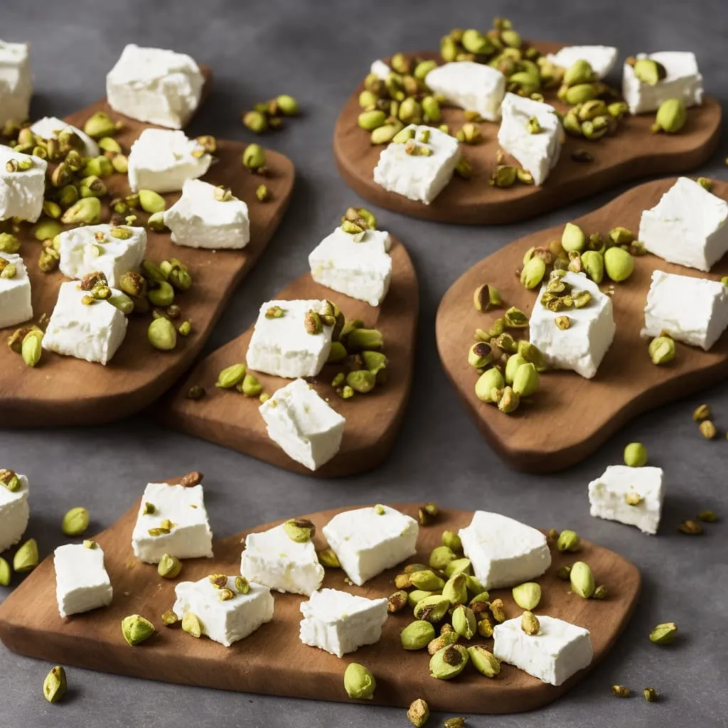 Fig Pistachio and Honey Goat Cheese Bites