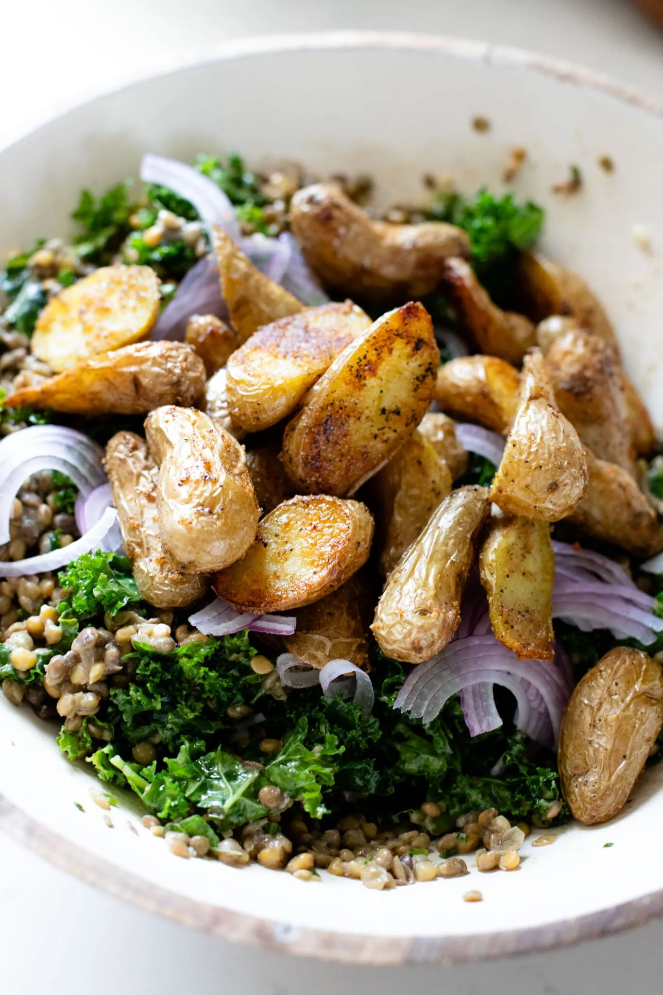 Fingerling Potato Lentil Salad