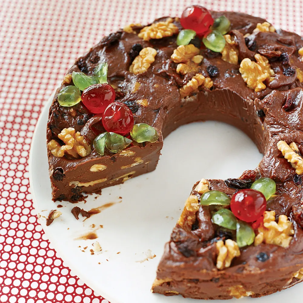 Five Minute Fudge Wreath