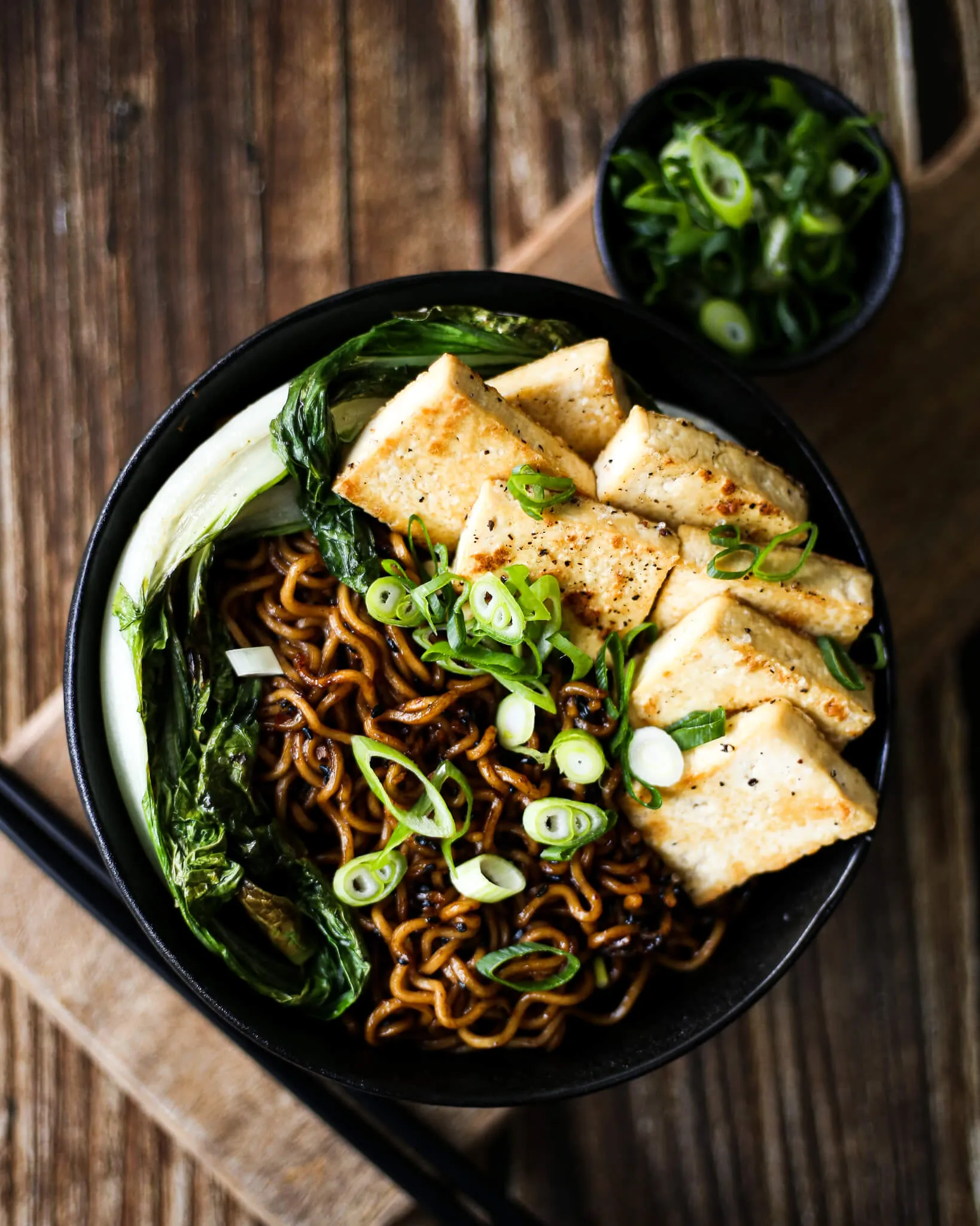 Five Spice Tofu with Sesame Noodles