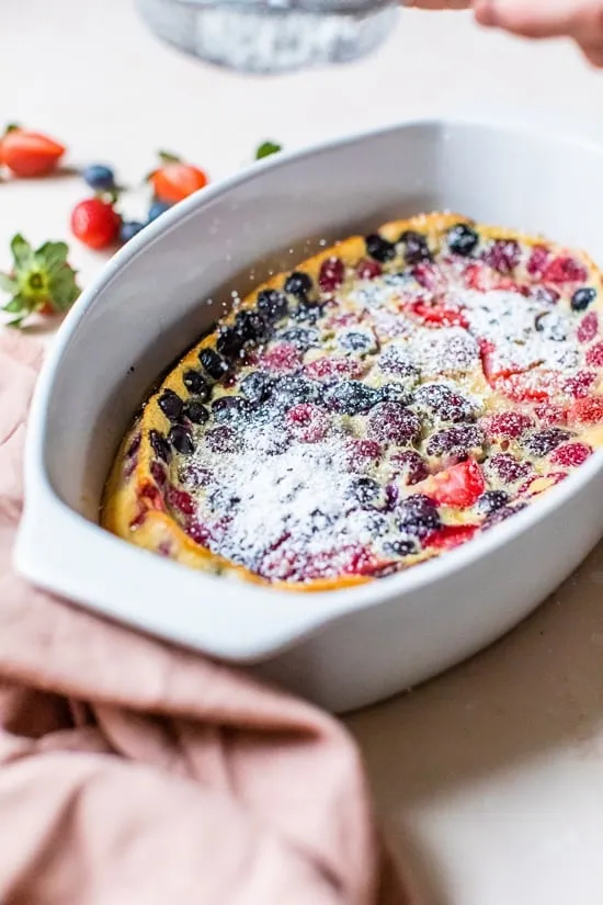Flaugnarde of Mixed Berries Clafoutis