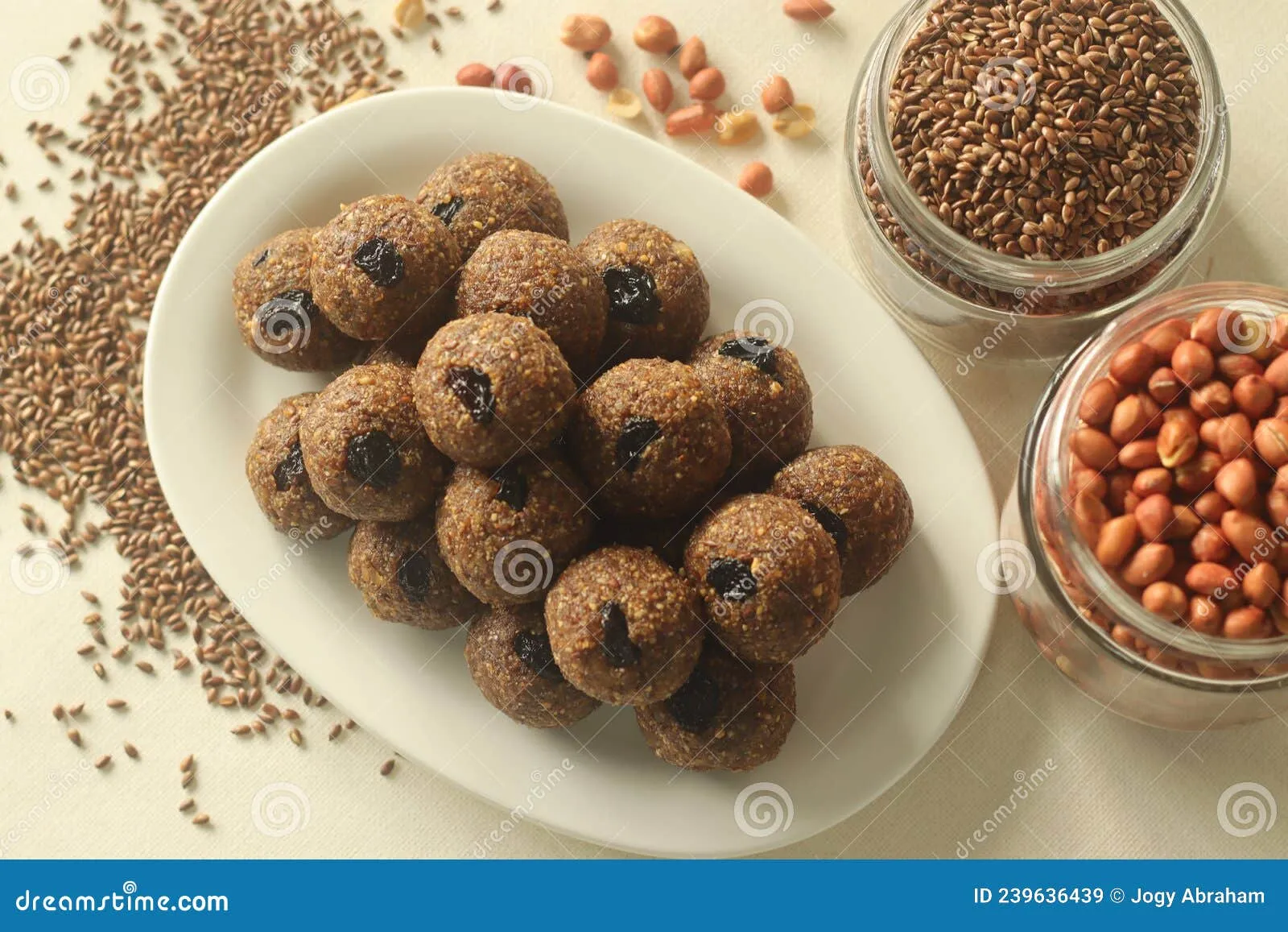 Flax Almonds Peanuts Laddus