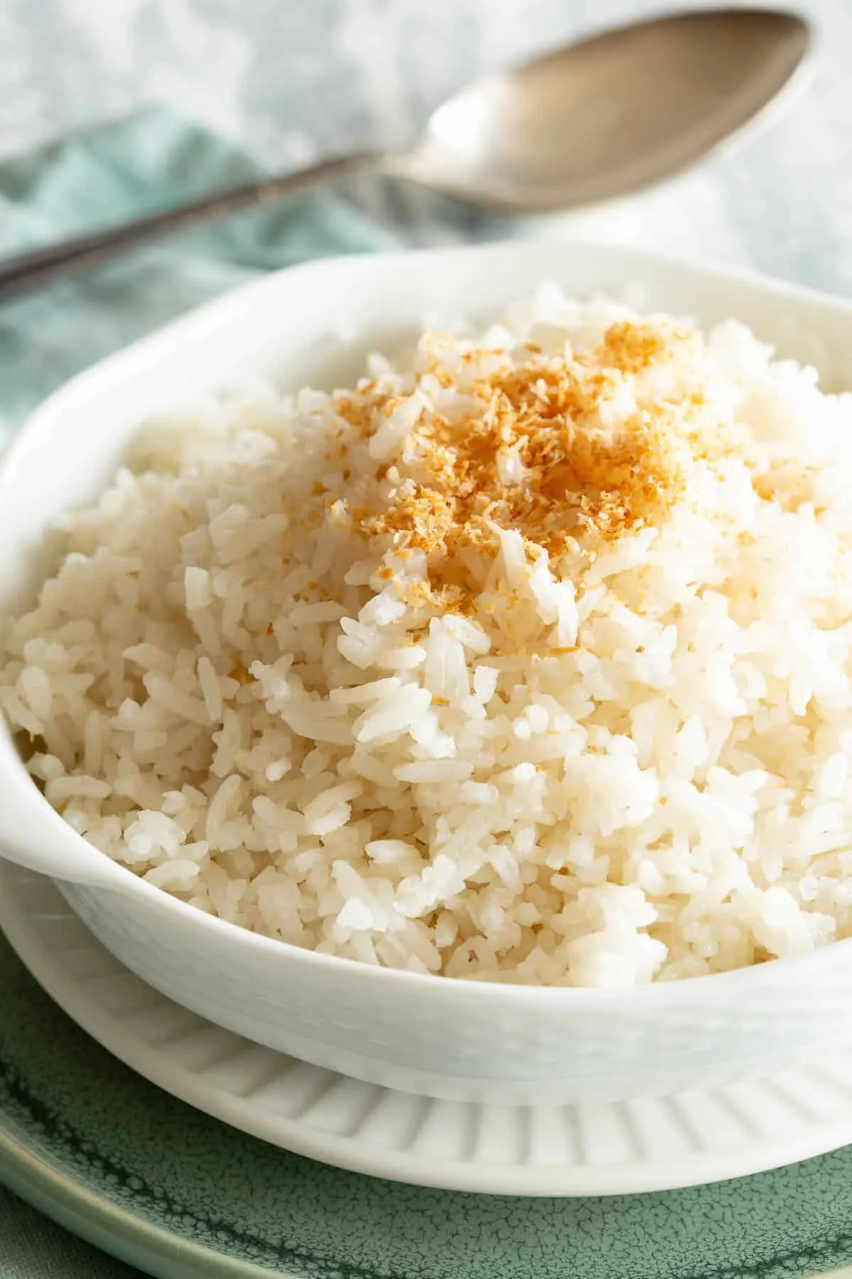 Fluffy Coconut Rice in Rice Cooker