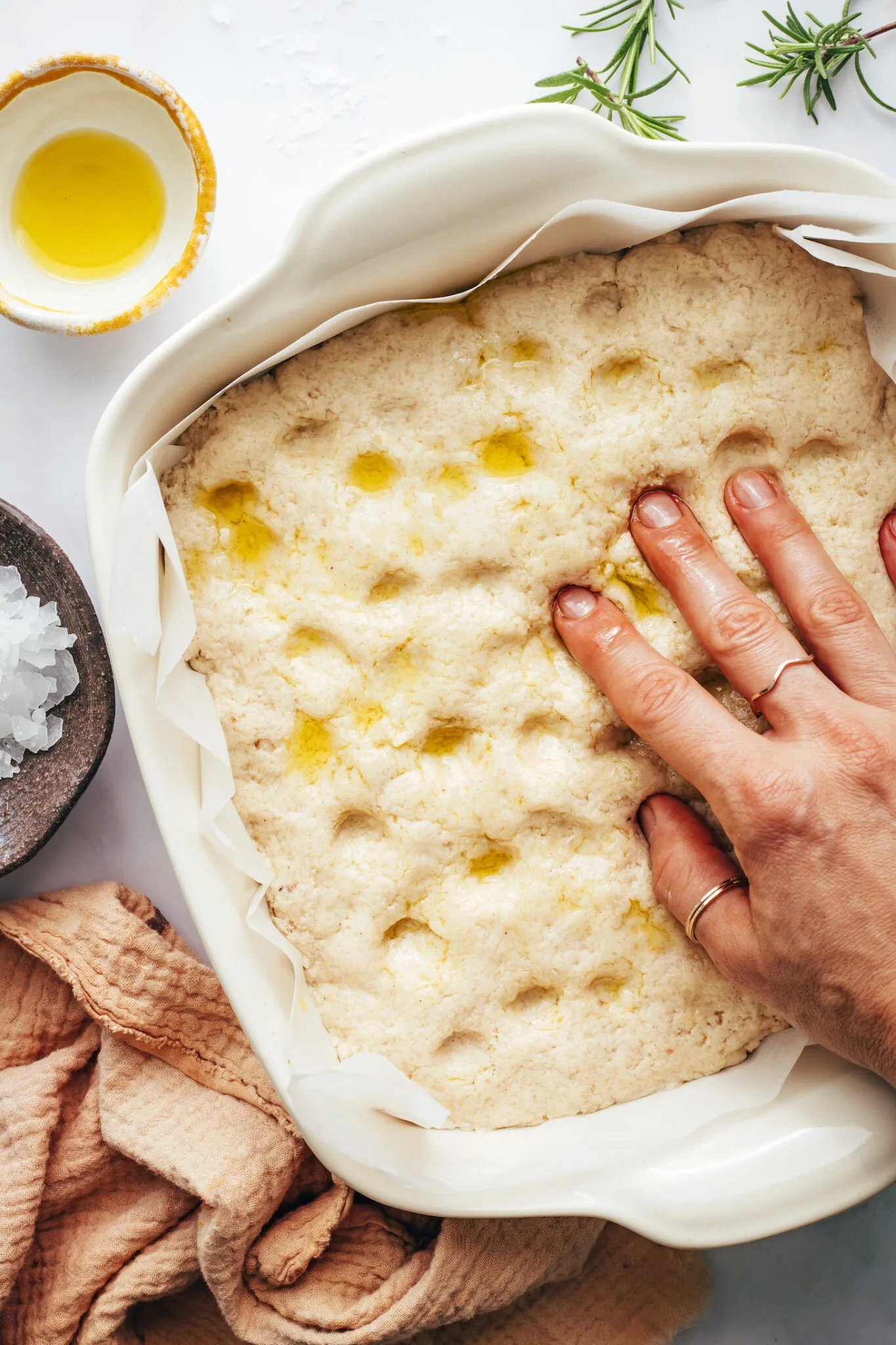 Fluffy Gluten Free Focaccia Bread