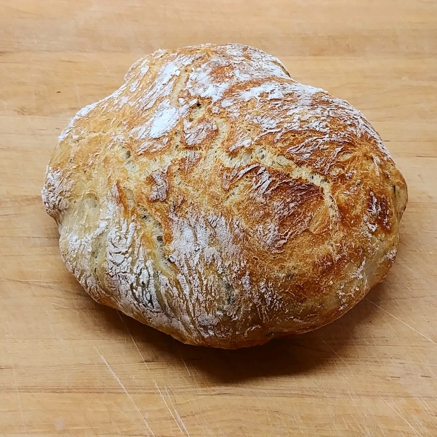 Fluffy Rosemary Rustic Bread