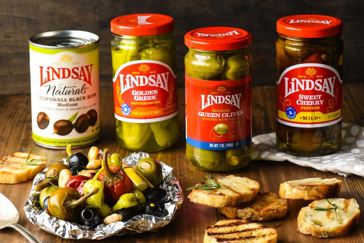 Foil Packet Grilled Olives