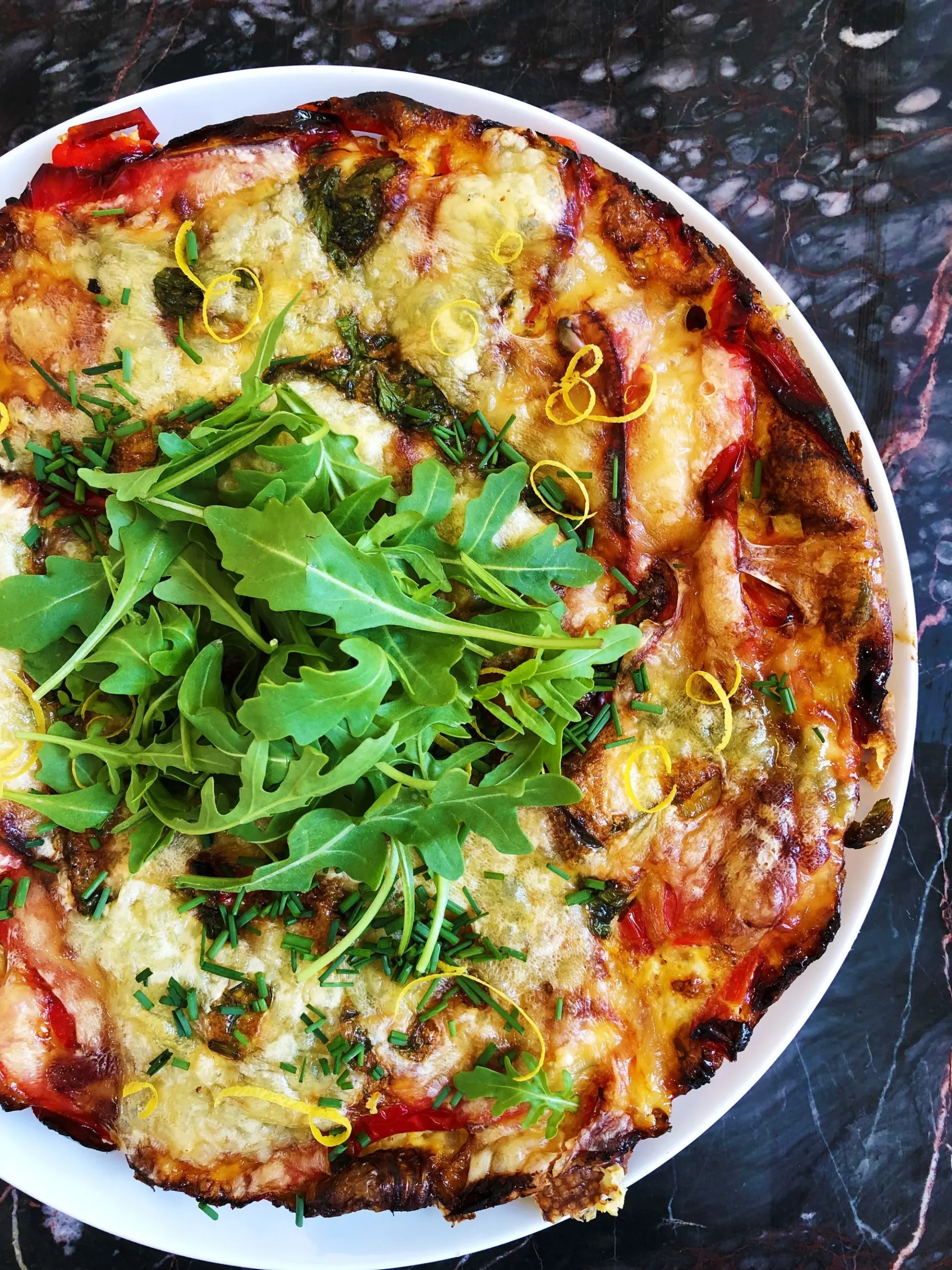 Fontina Cheese and Sweet Red Pepper Salad