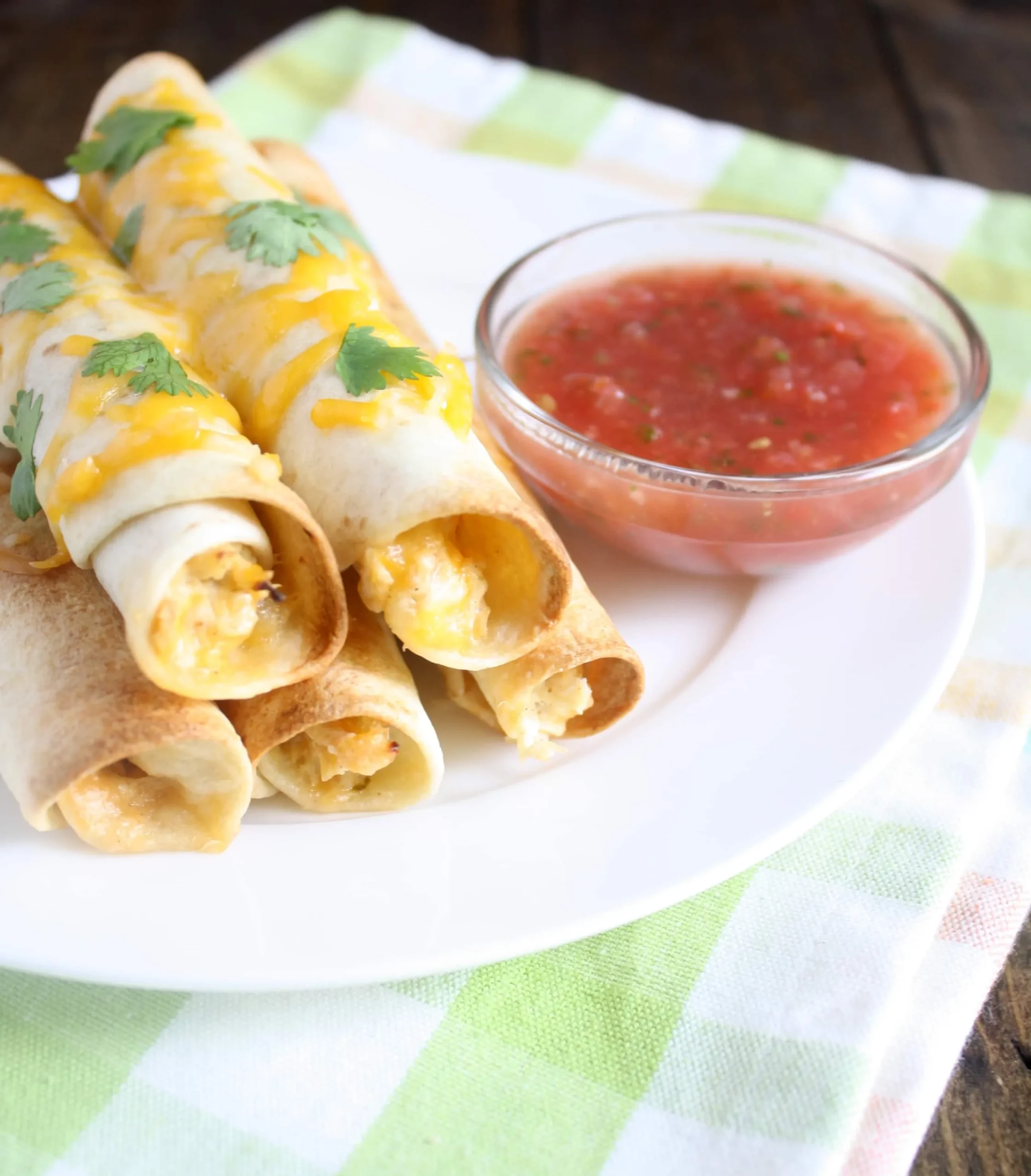 Freezer Chicken Taquitos with Cream Cheese