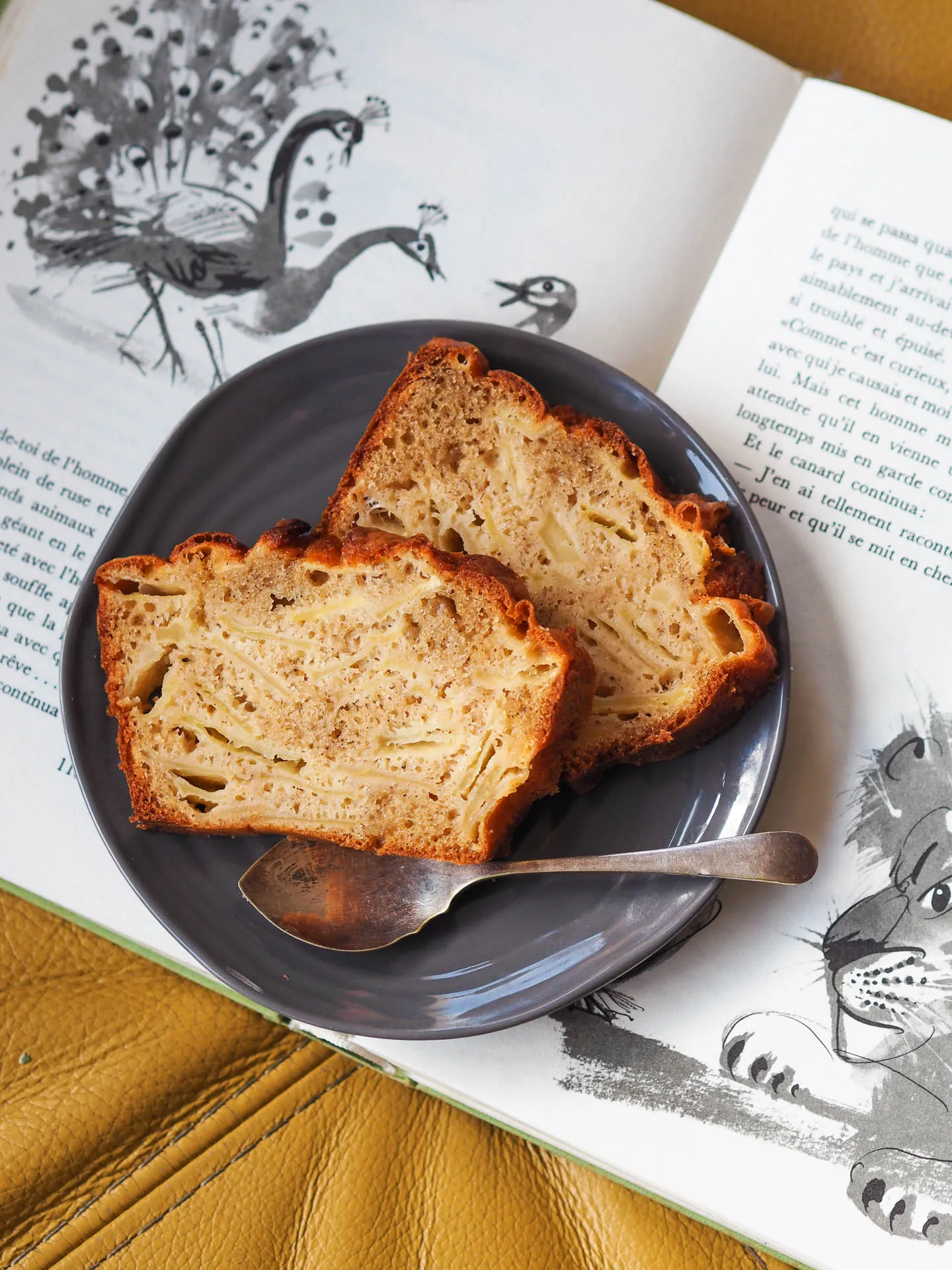French Invisible Apple Cake
