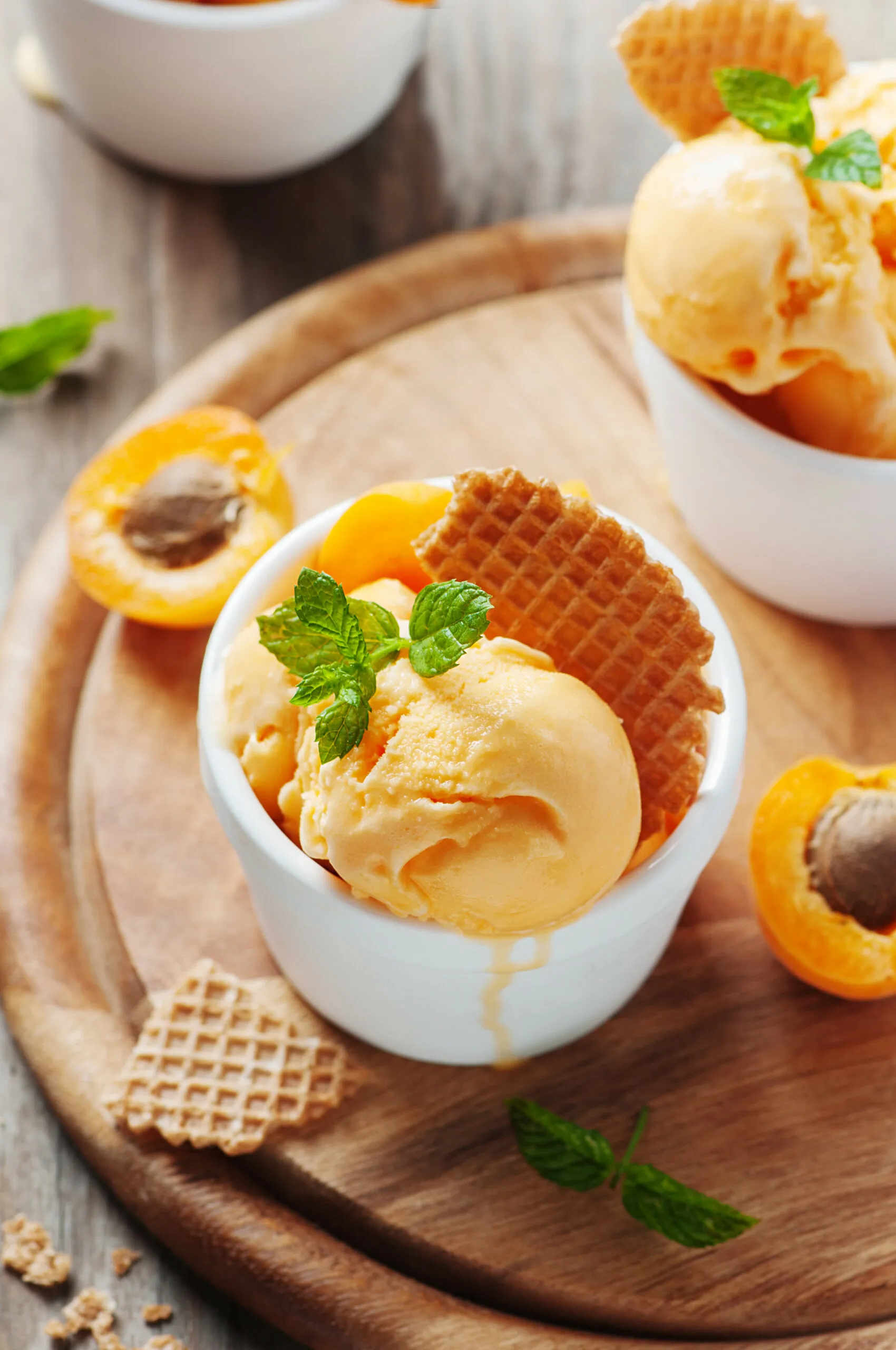 Fresh Apricot Ripple Ice Cream