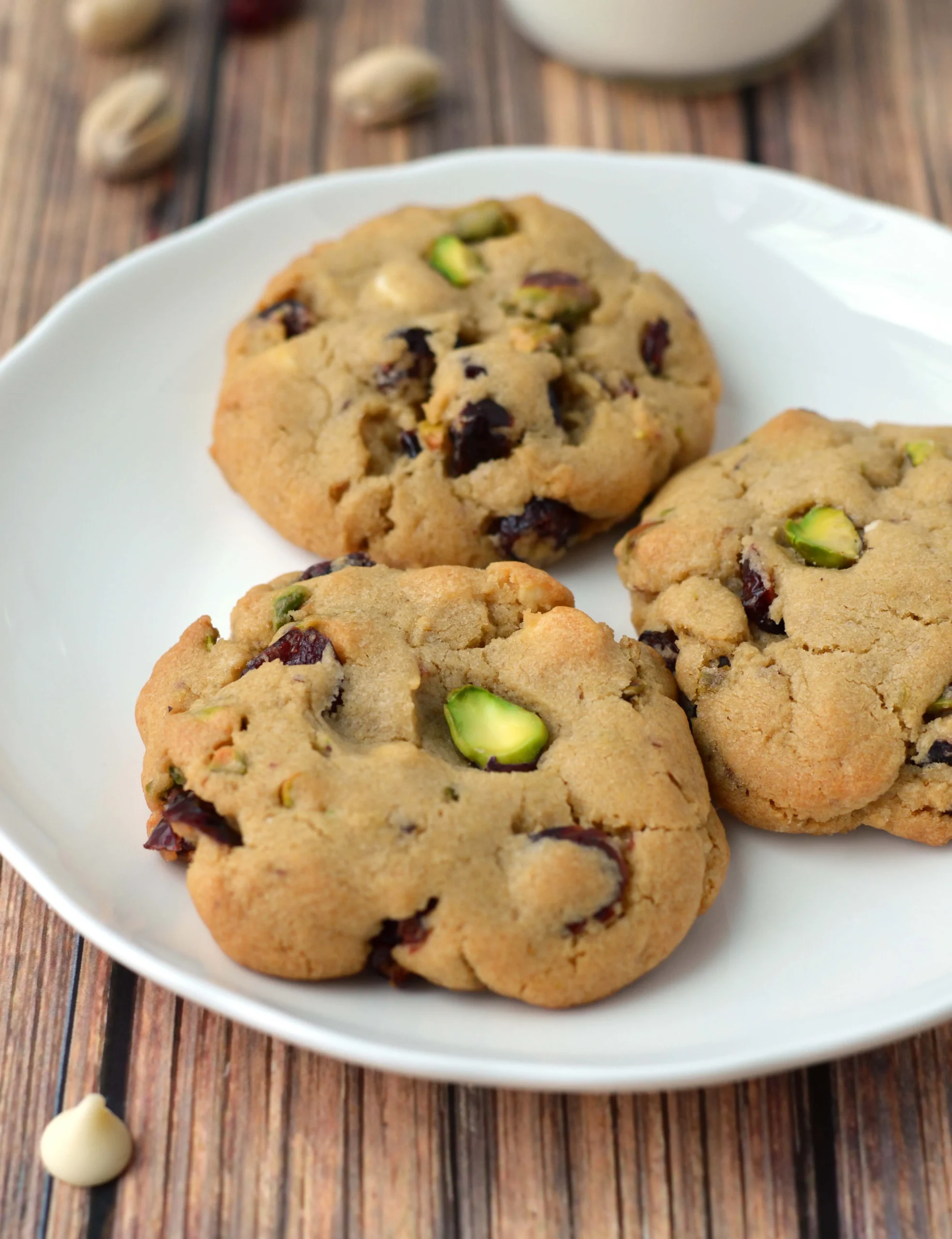 Fresh Cranberry Pistachio Cookies