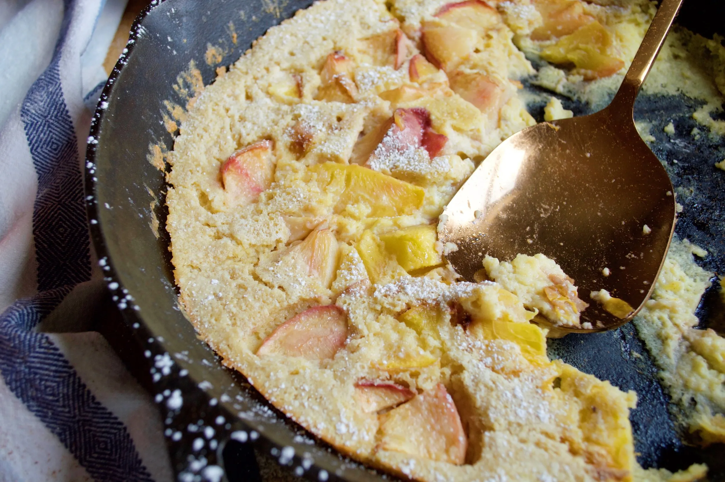 Fresh Peach Skillet Cake