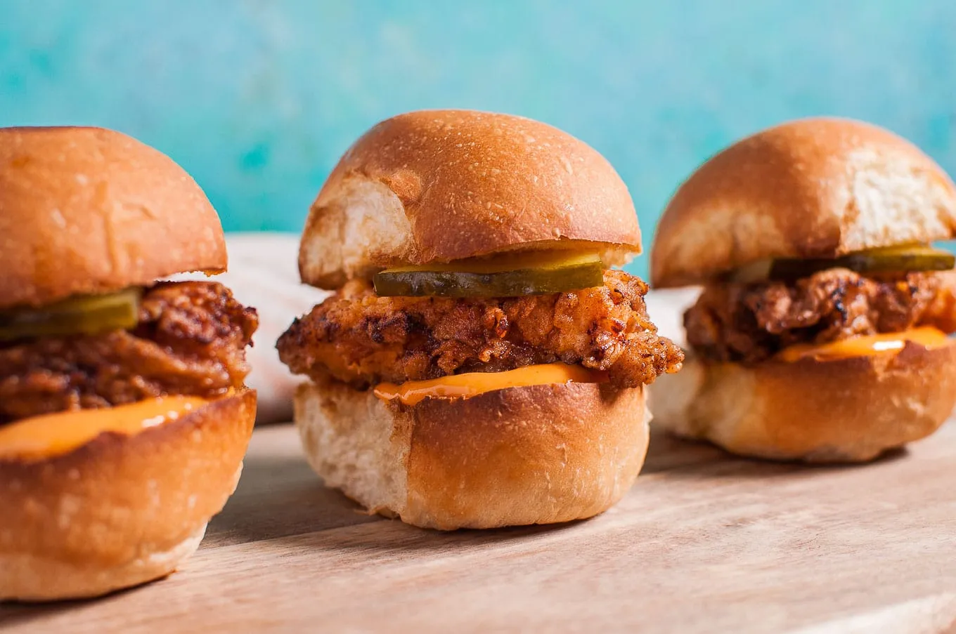 Fried Chicken and Waffle Sliders with Spicy Mayo