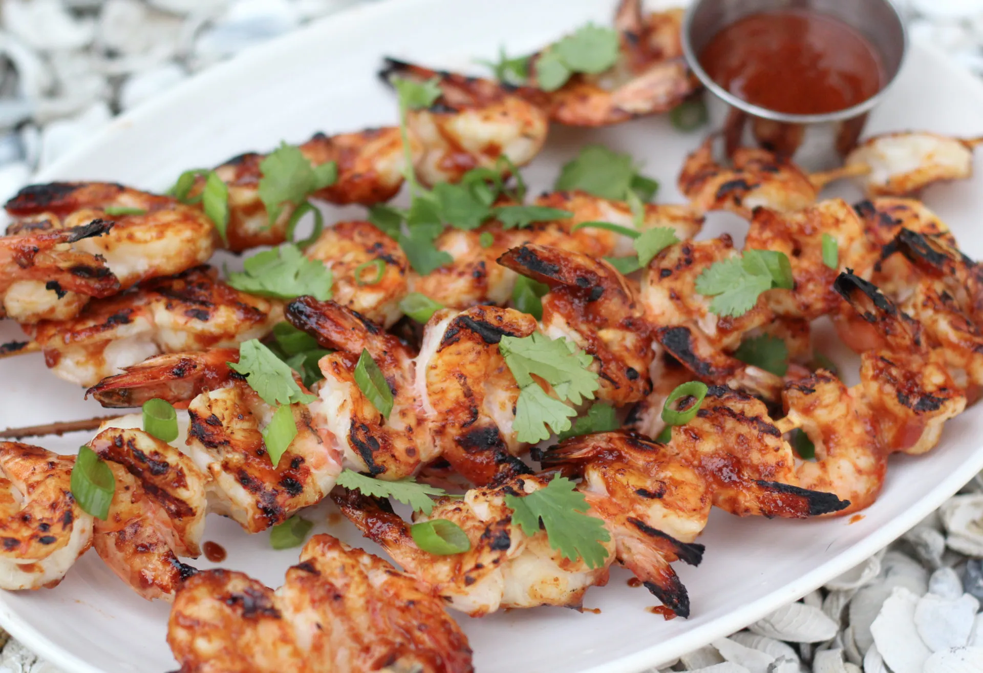 Fried Shrimp with Spicy Guava Sauce