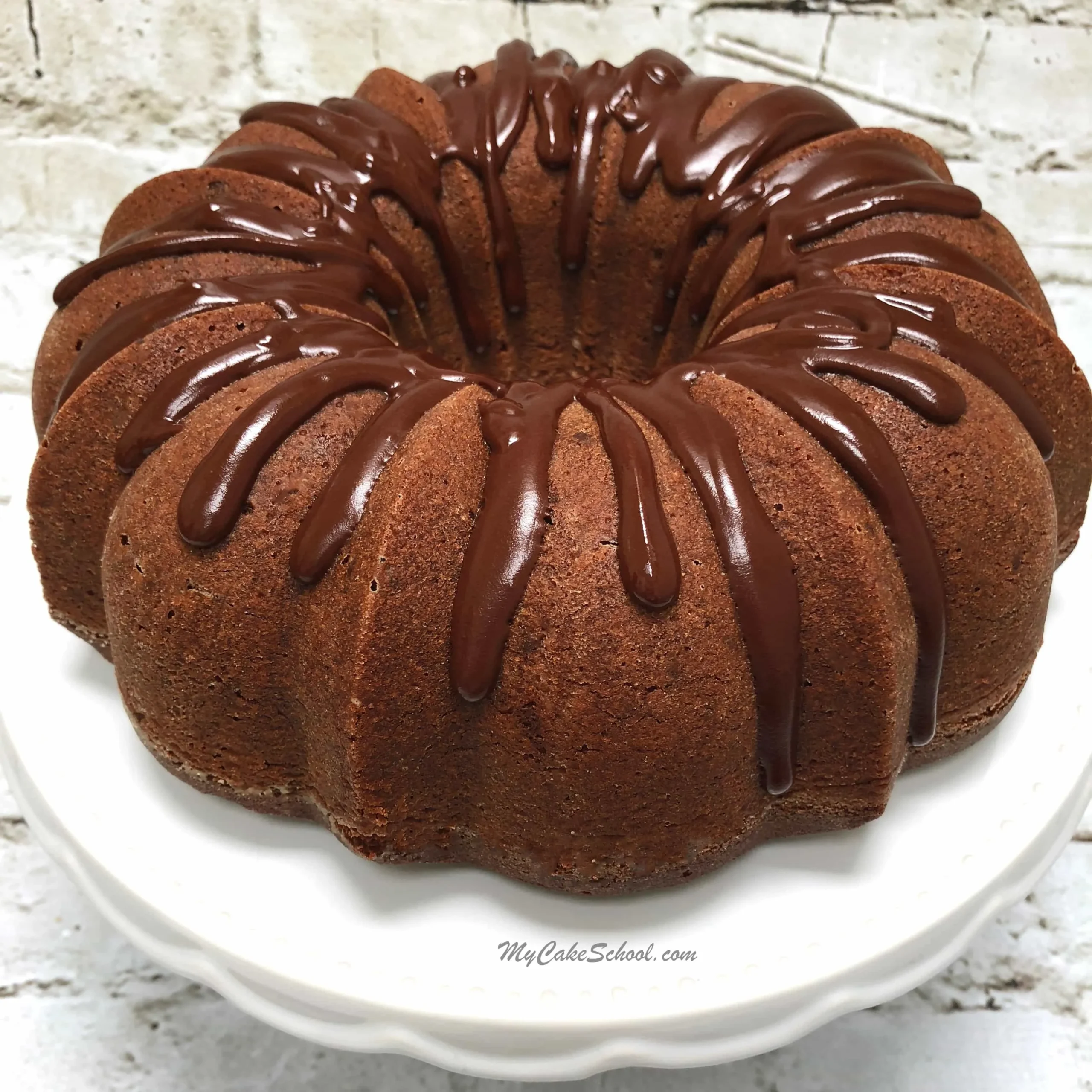 Frosted Chocolate Pound Cake