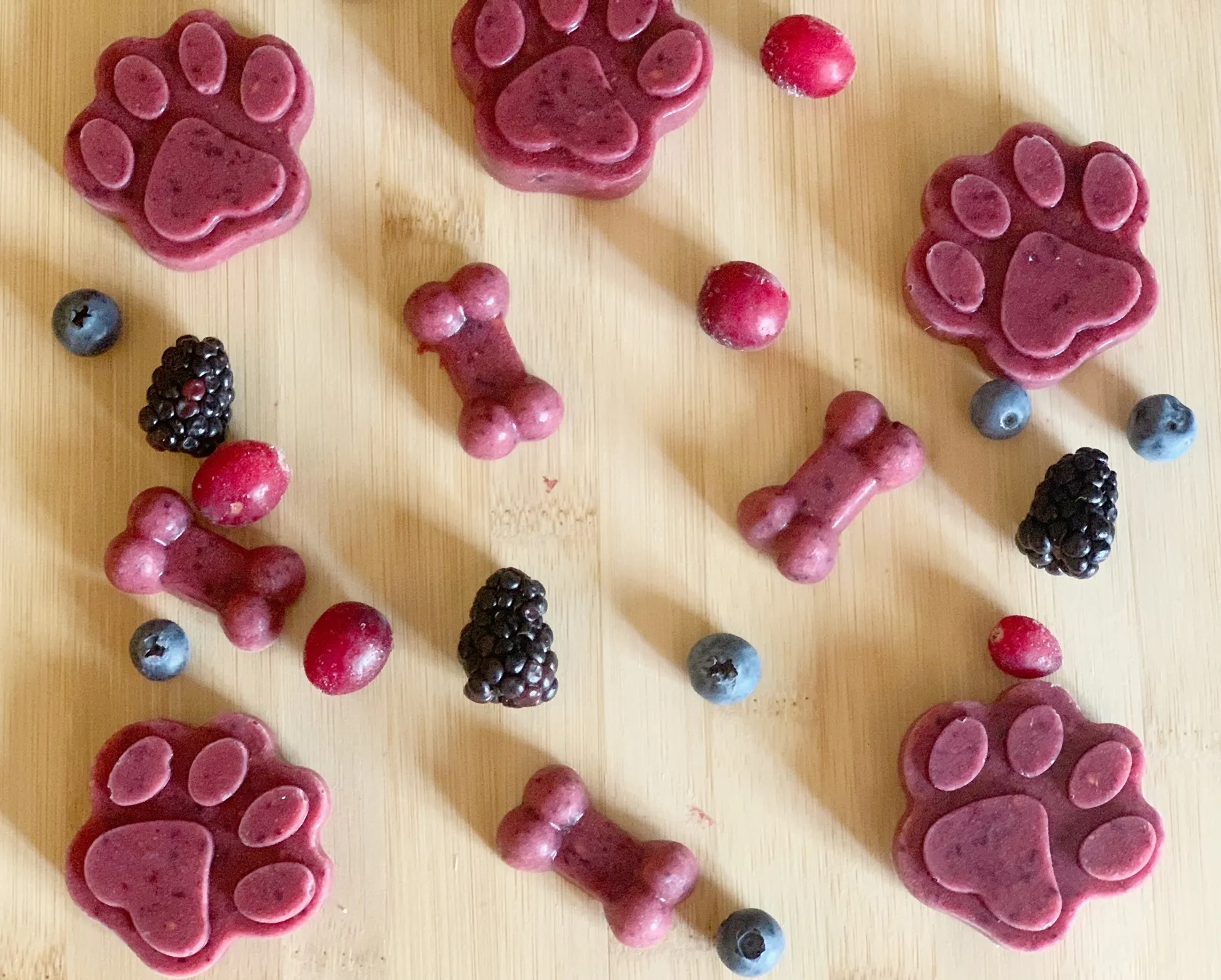 Frozen Blueberry Dog Treats
