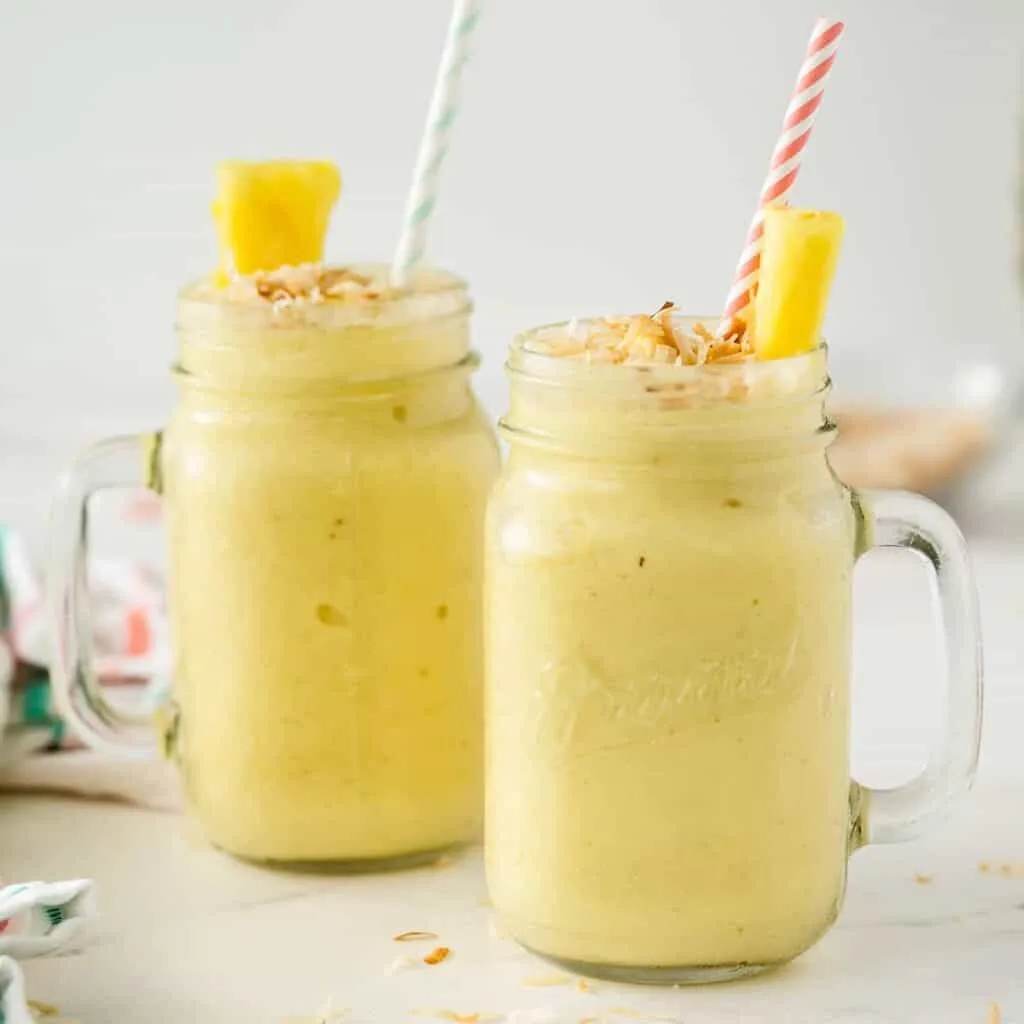 Frozen Tropical Fruit Rum Cocktail