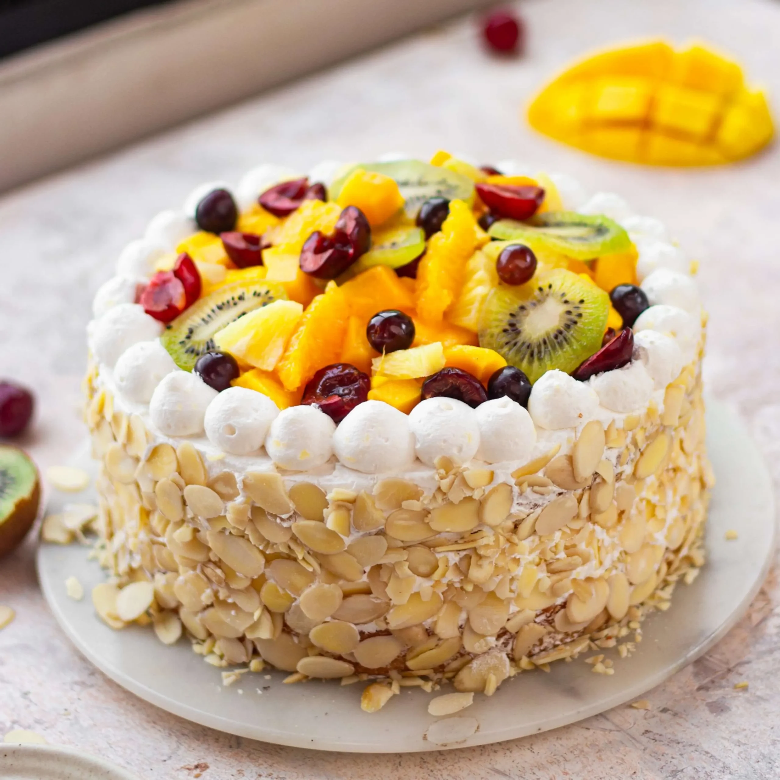 Fruit Dessert with Cake Mix