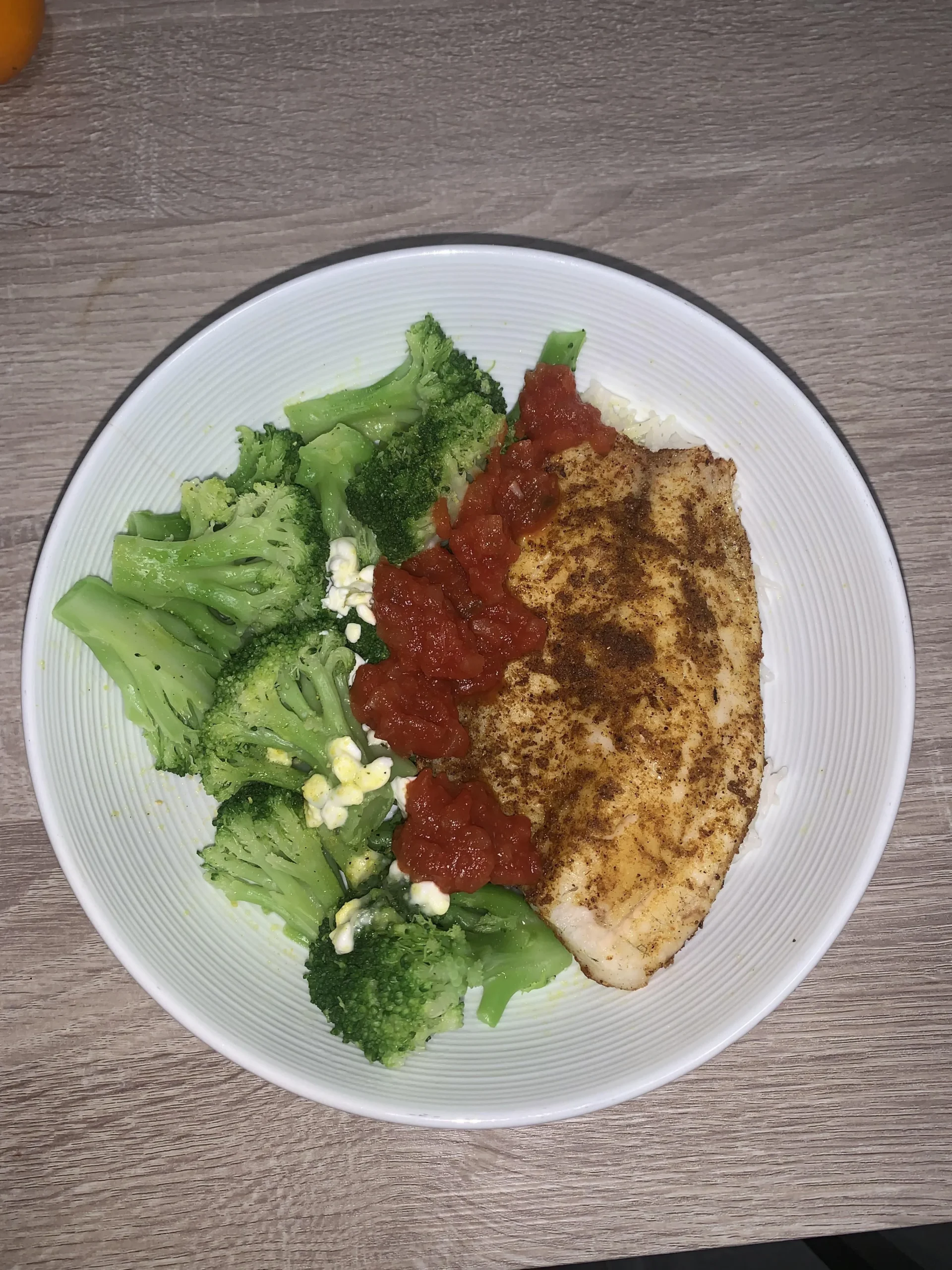 Garam Masala Indian Spiced Tilapia with Watermelon Salsa