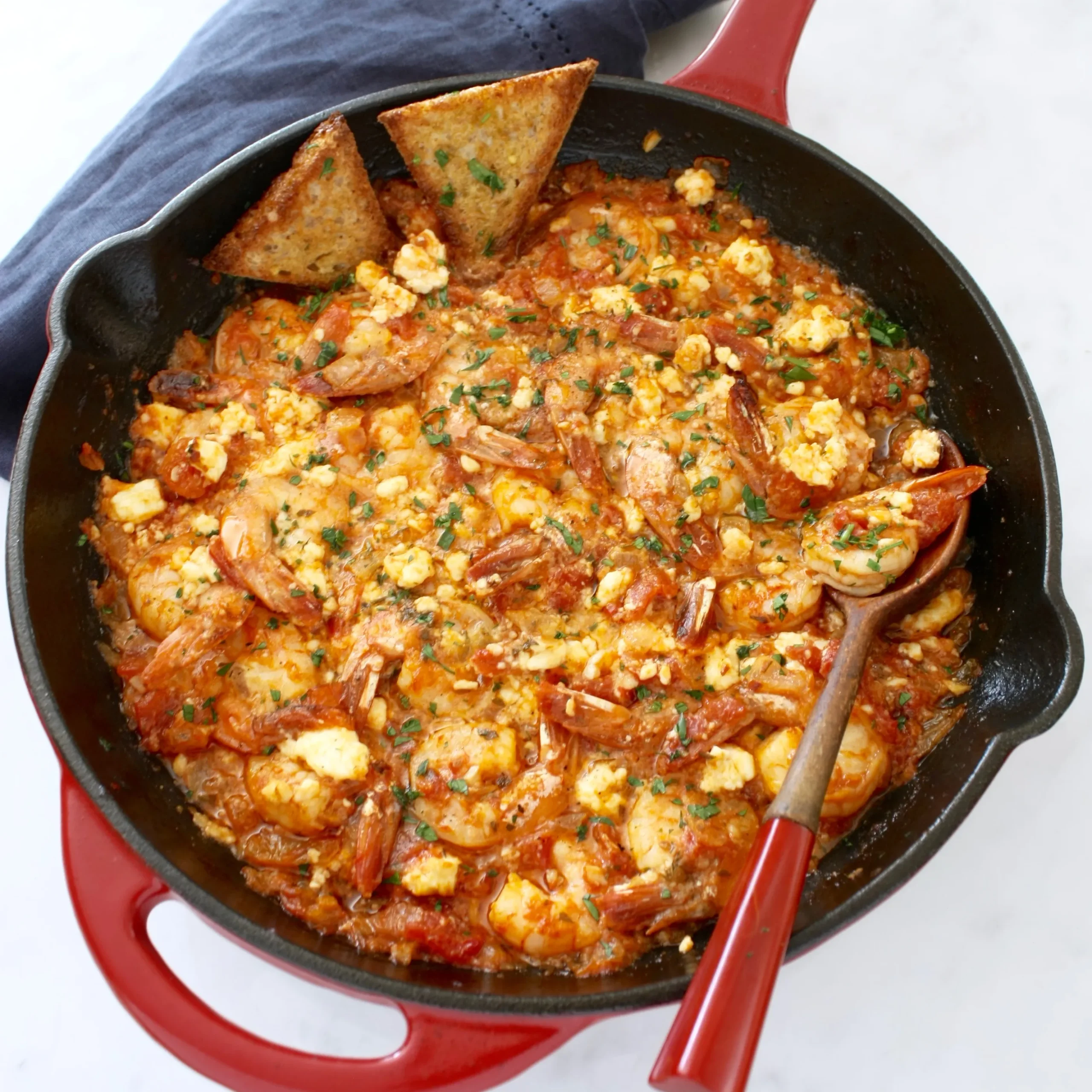 Garides Saganaki (Shrimp Saganaki)
