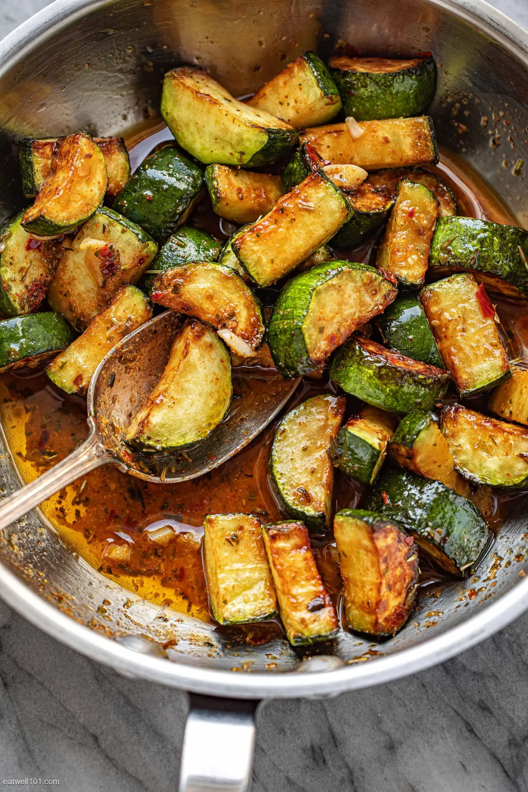 Garlic Butter Sauteed Zucchini