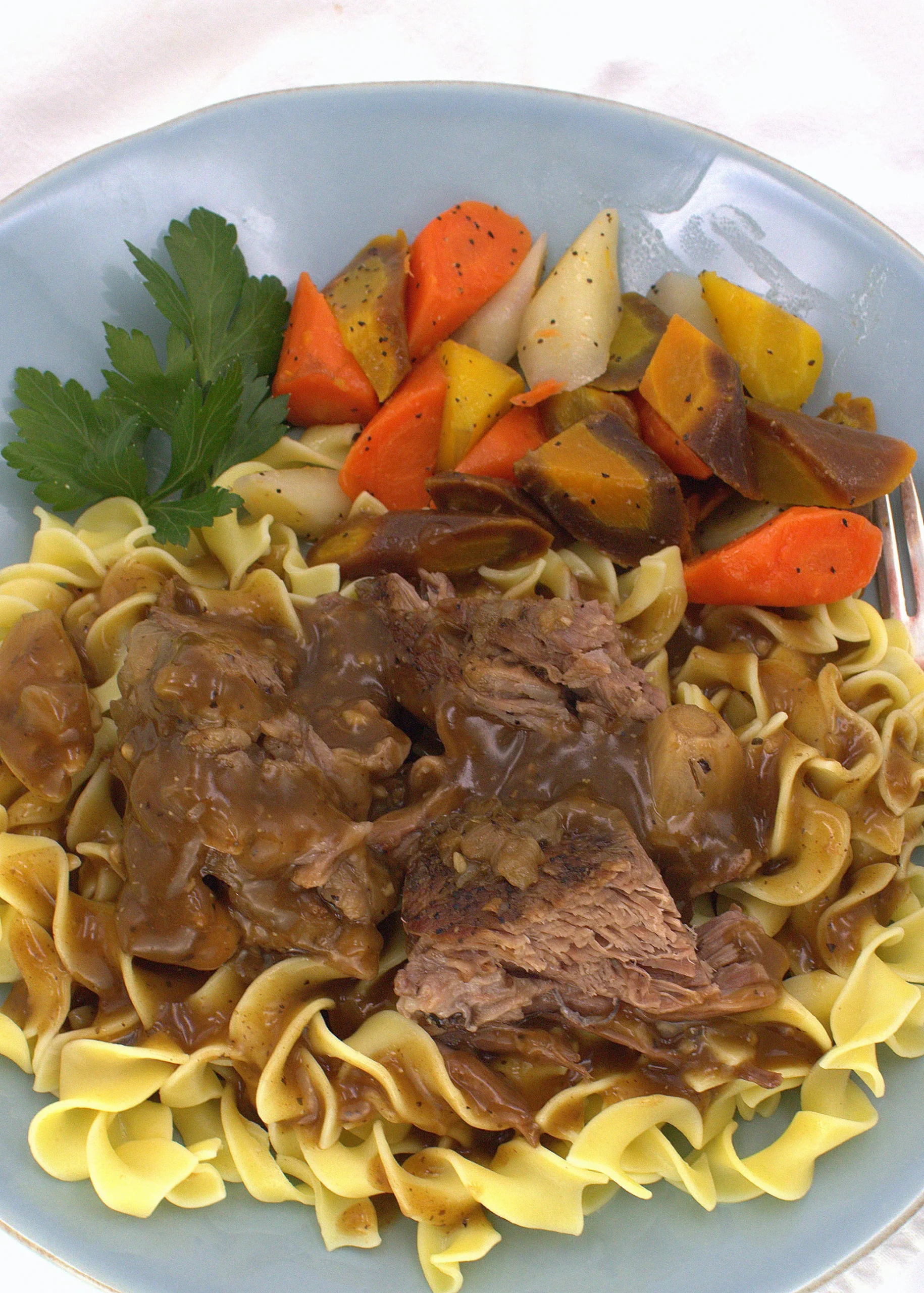 Garlic Crock Pot Roast Dinner