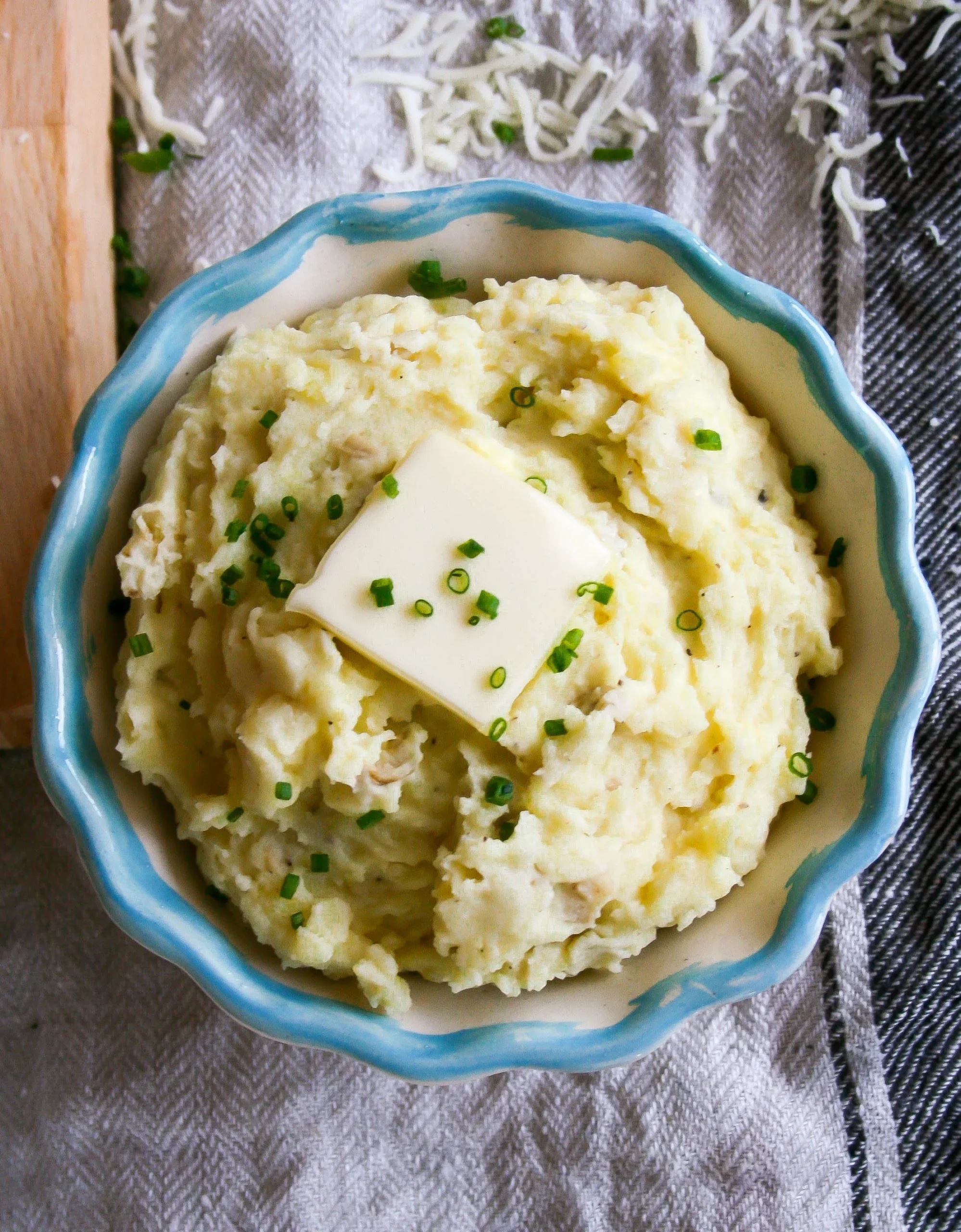 Garlic Herb Parmesan Mashed Potatoes
