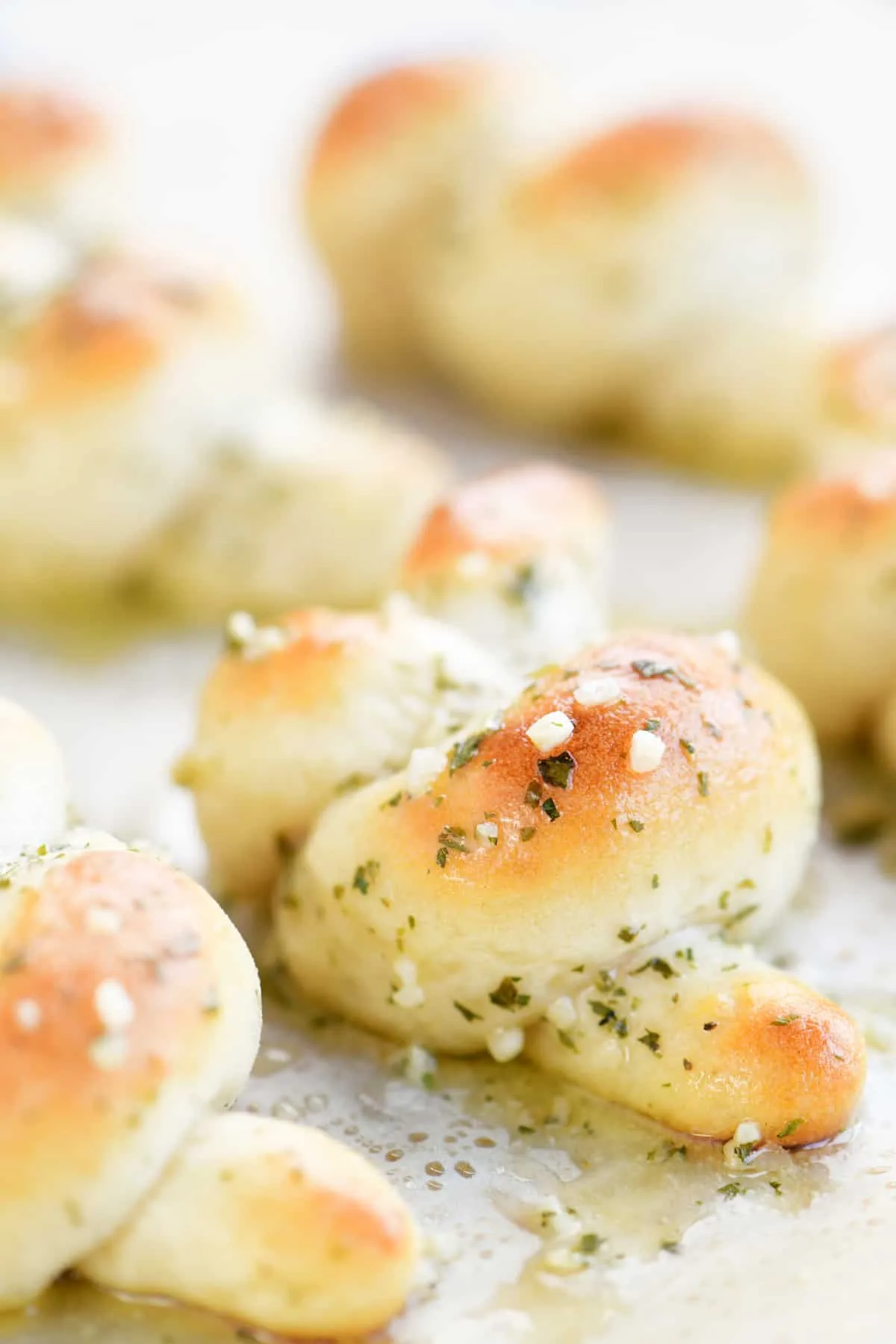 Garlic Knots with Two Ingredient Dough