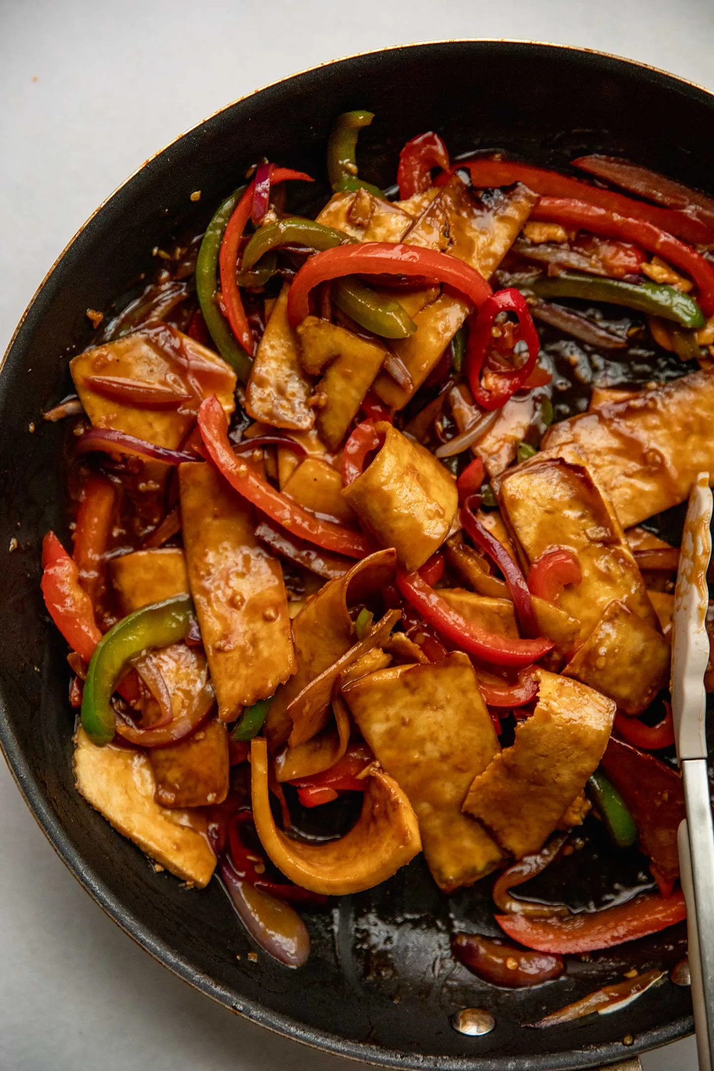 Garlic Pepper Tofu Stir Fry