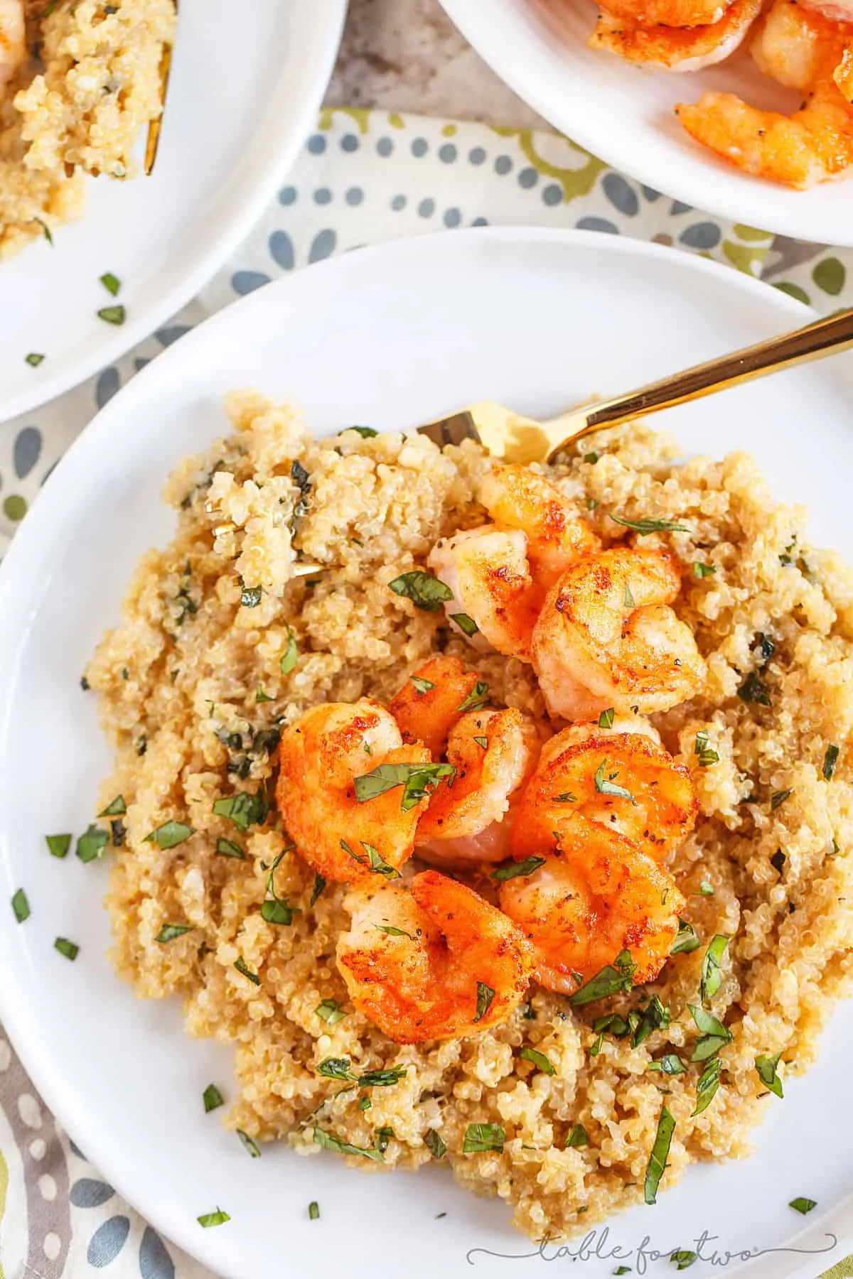 Garlic Shrimp with Quinoa