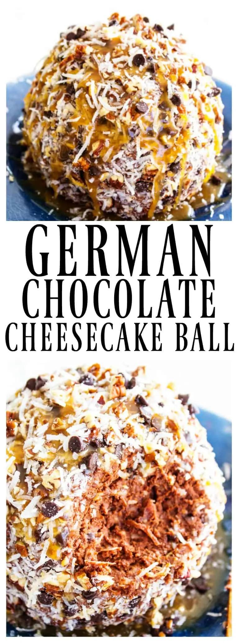 German Chocolate Cheesecake Ball