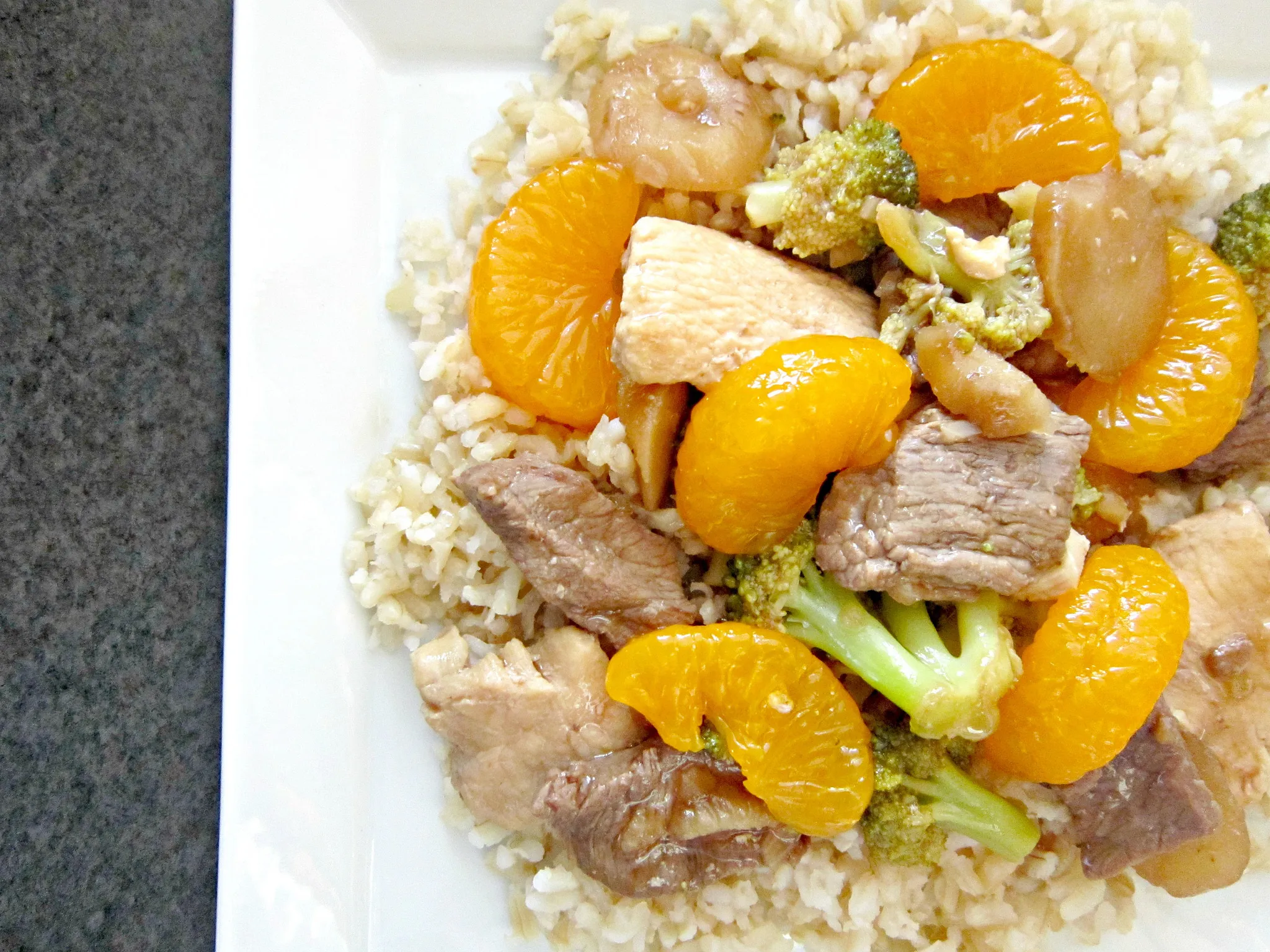 Ginger Beef with Mandarin Oranges